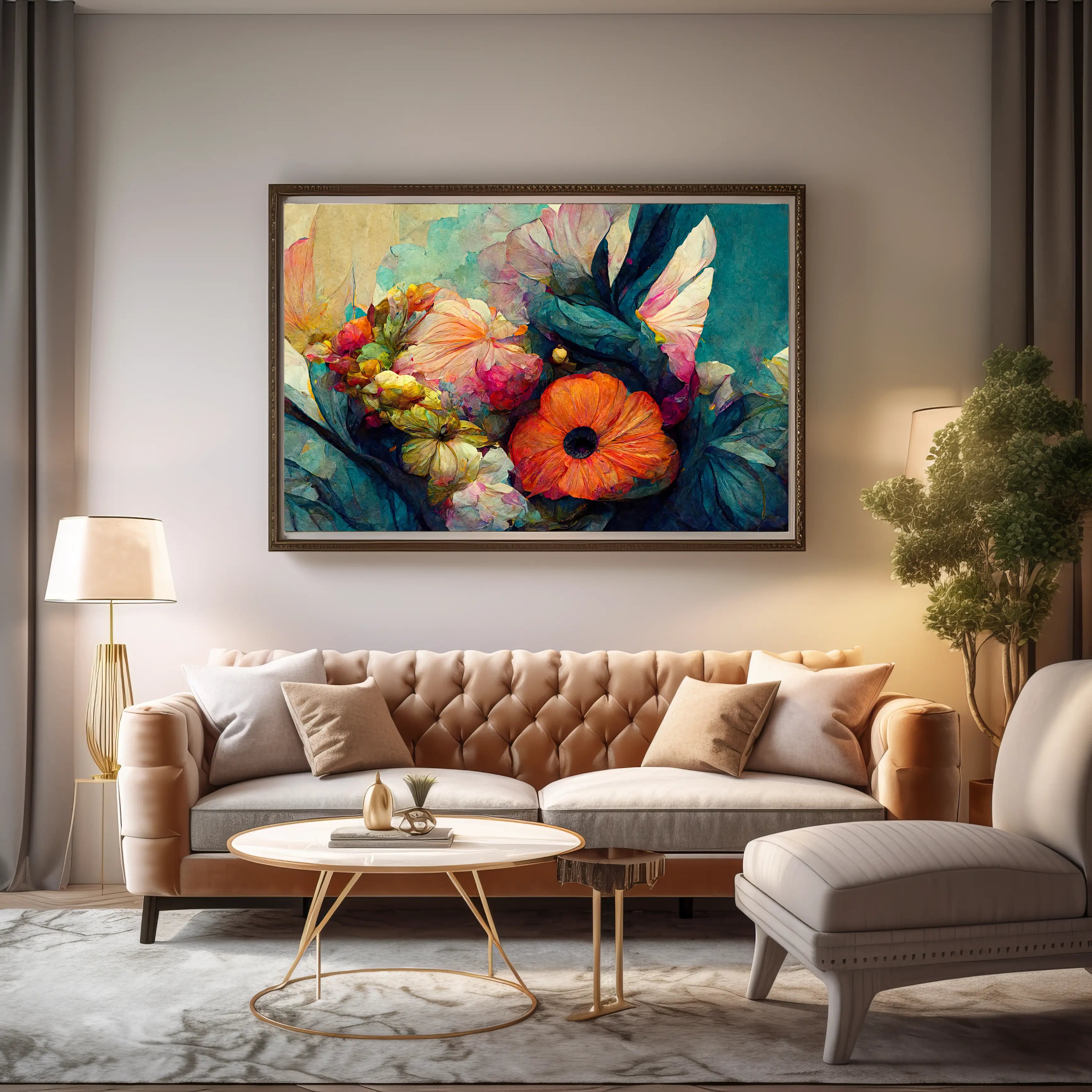 Floral Canvas Wall Art SAD685