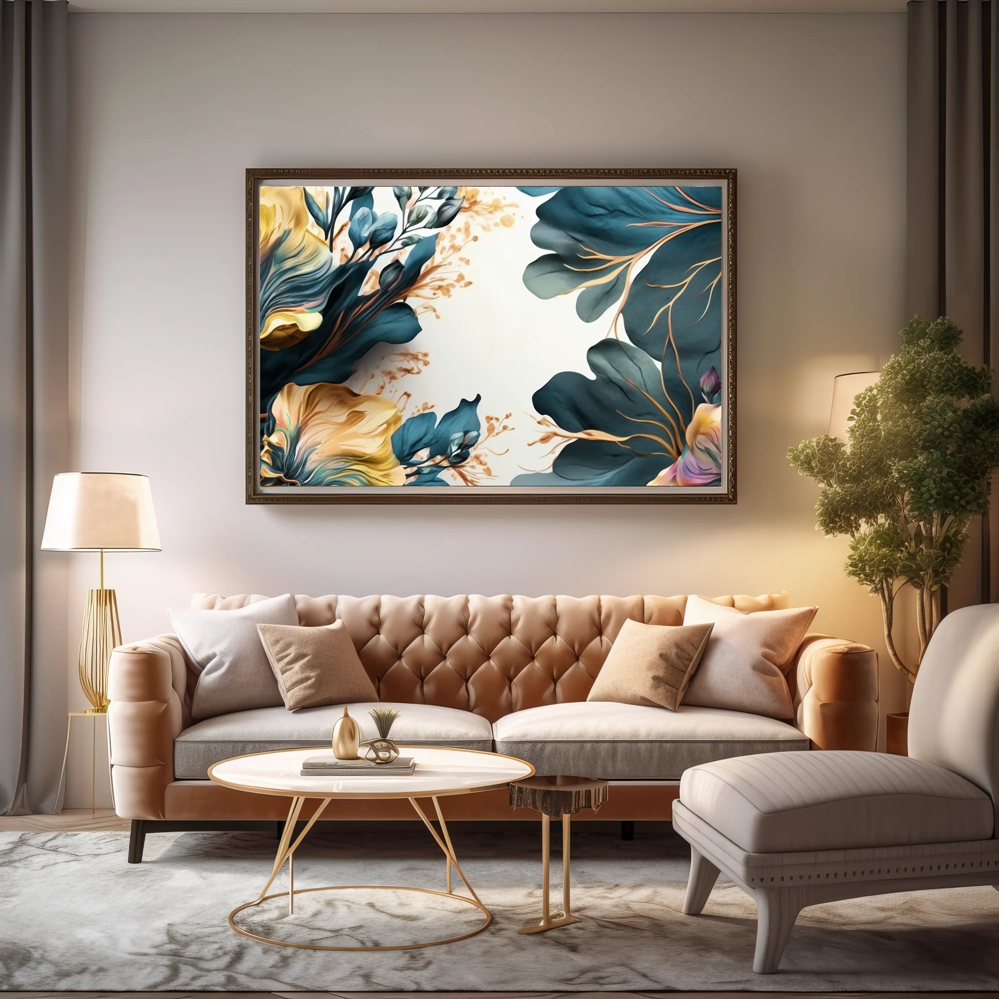 Floral Canvas Wall Art SAD612
