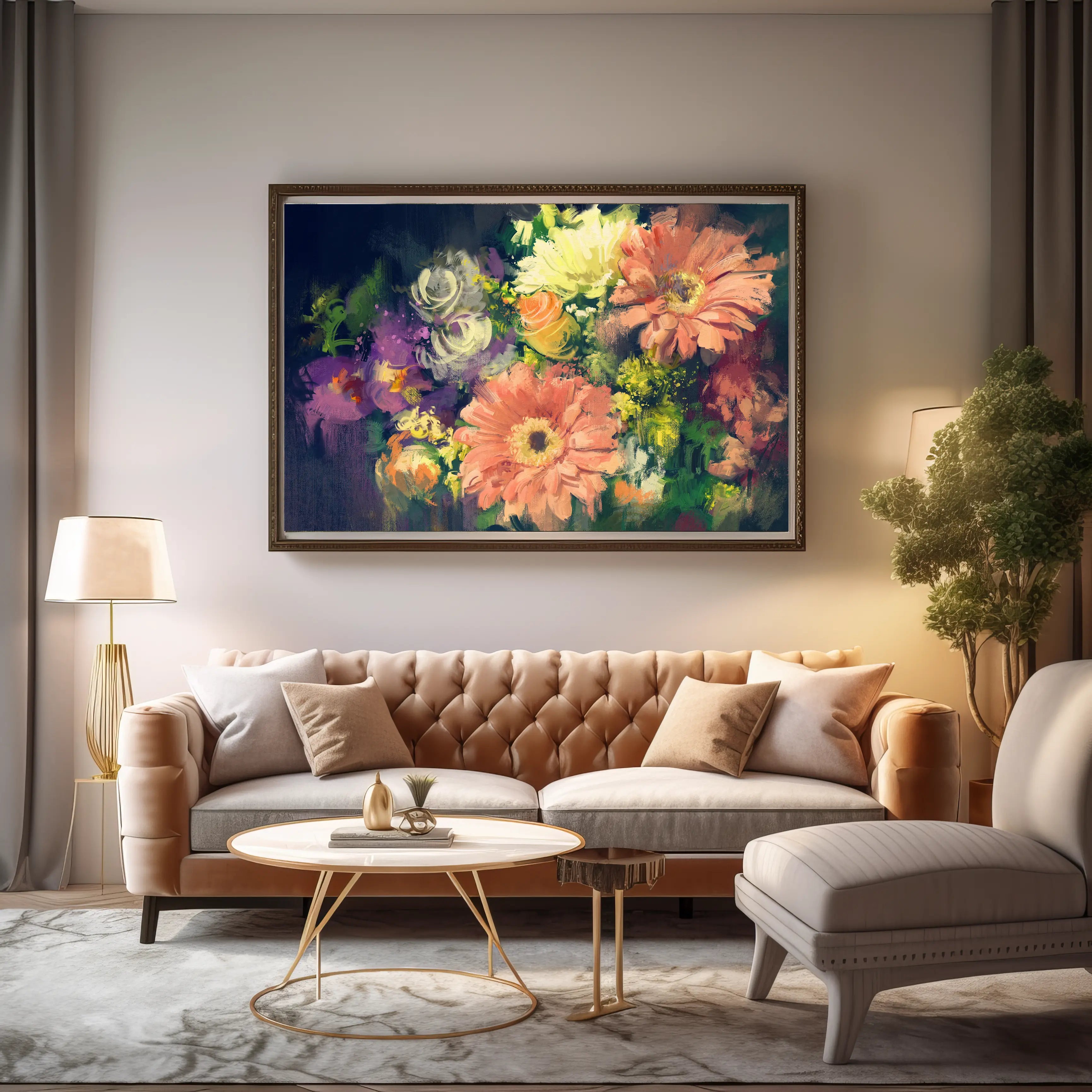 Floral Canvas Wall Art SAD648
