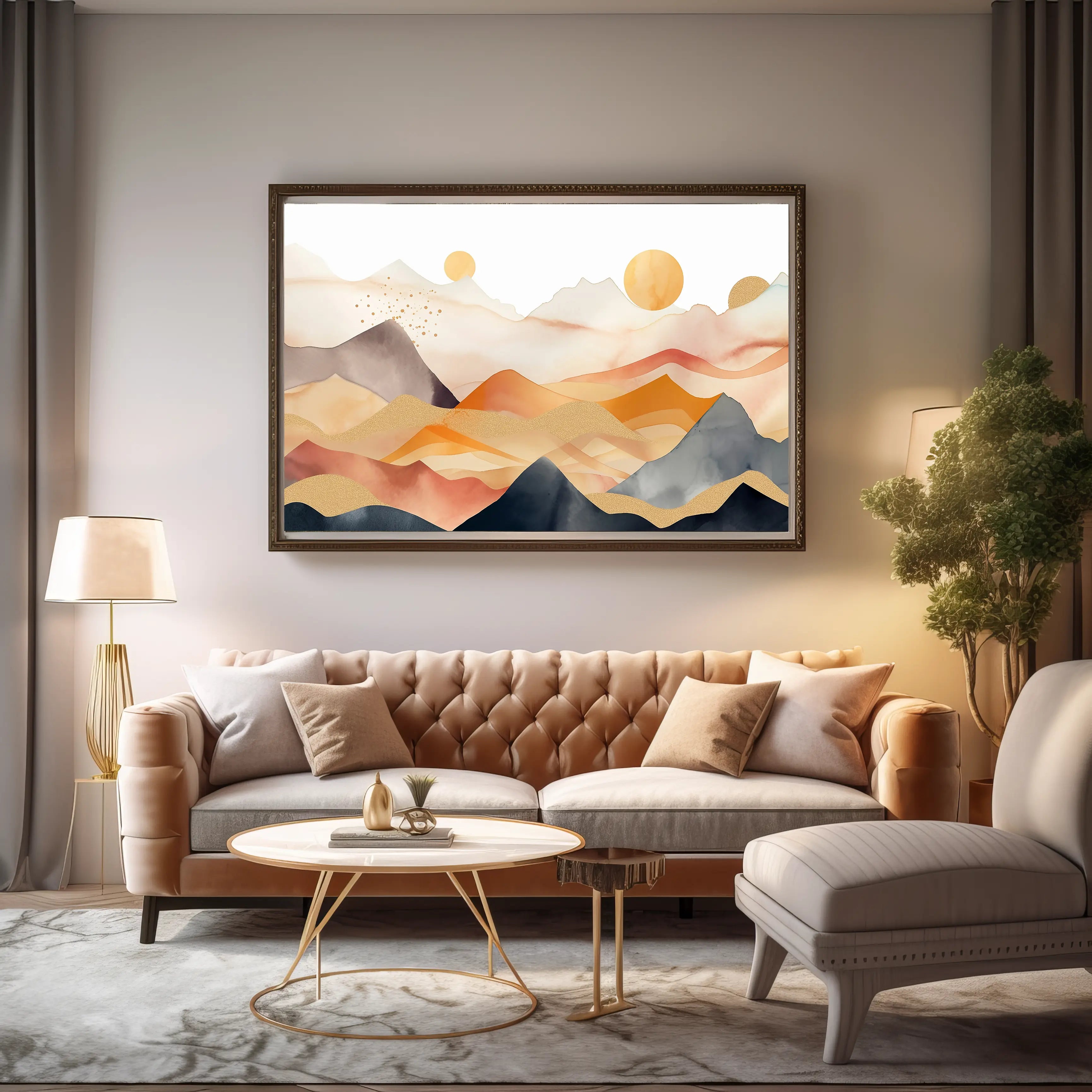 Abstract Canvas Wall Art SAD1819