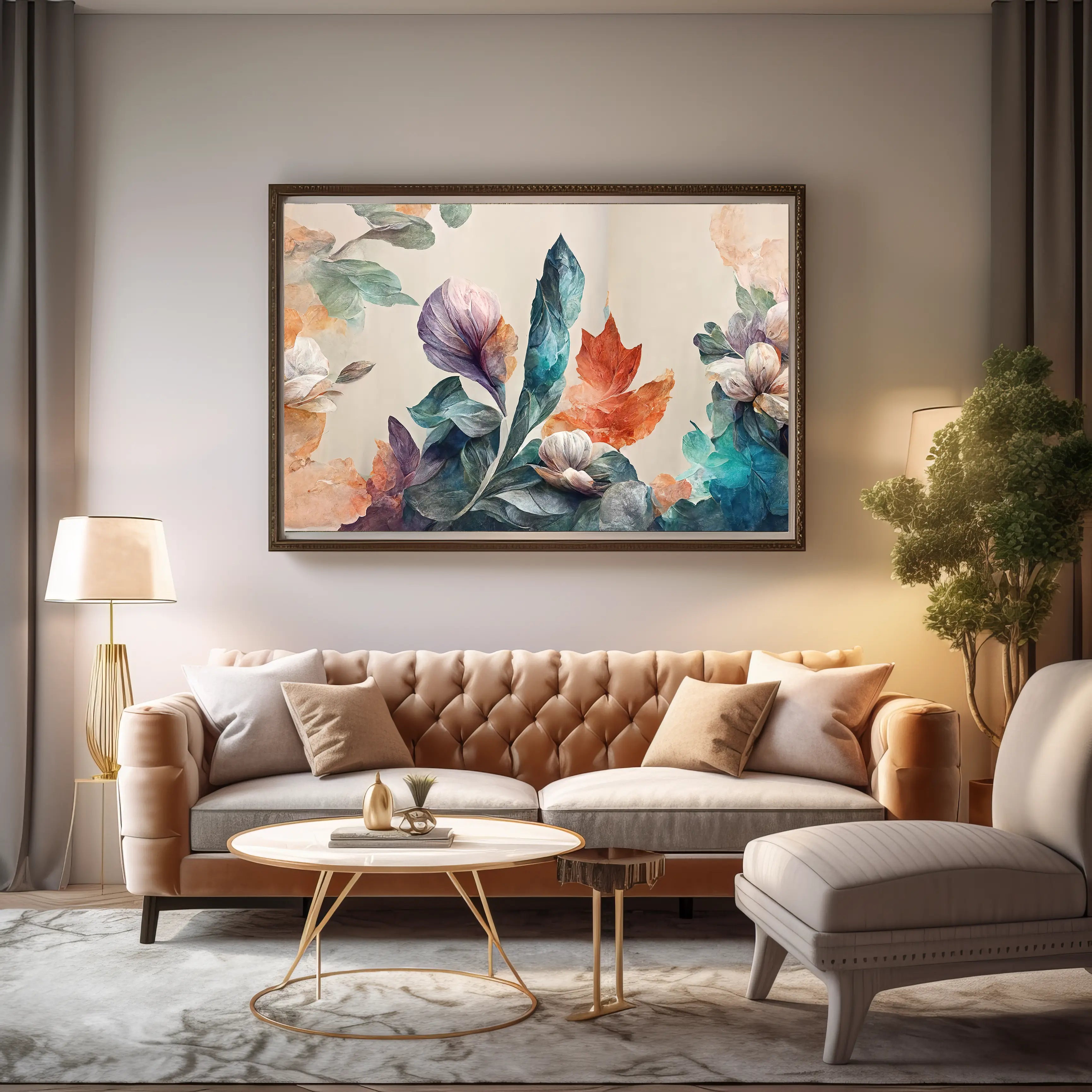 Floral Canvas Wall Art SAD1778