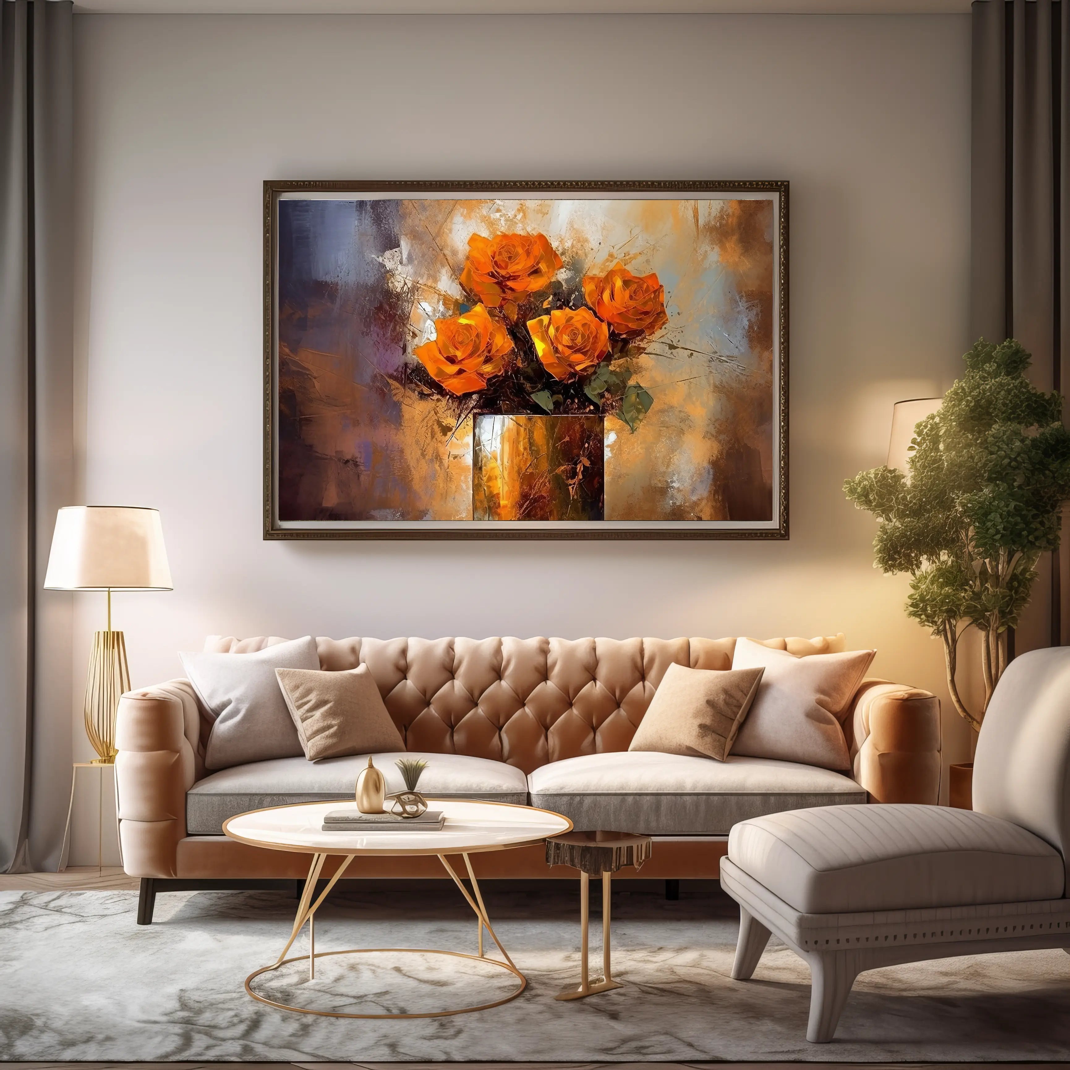 Floral Canvas Wall Art SAD574
