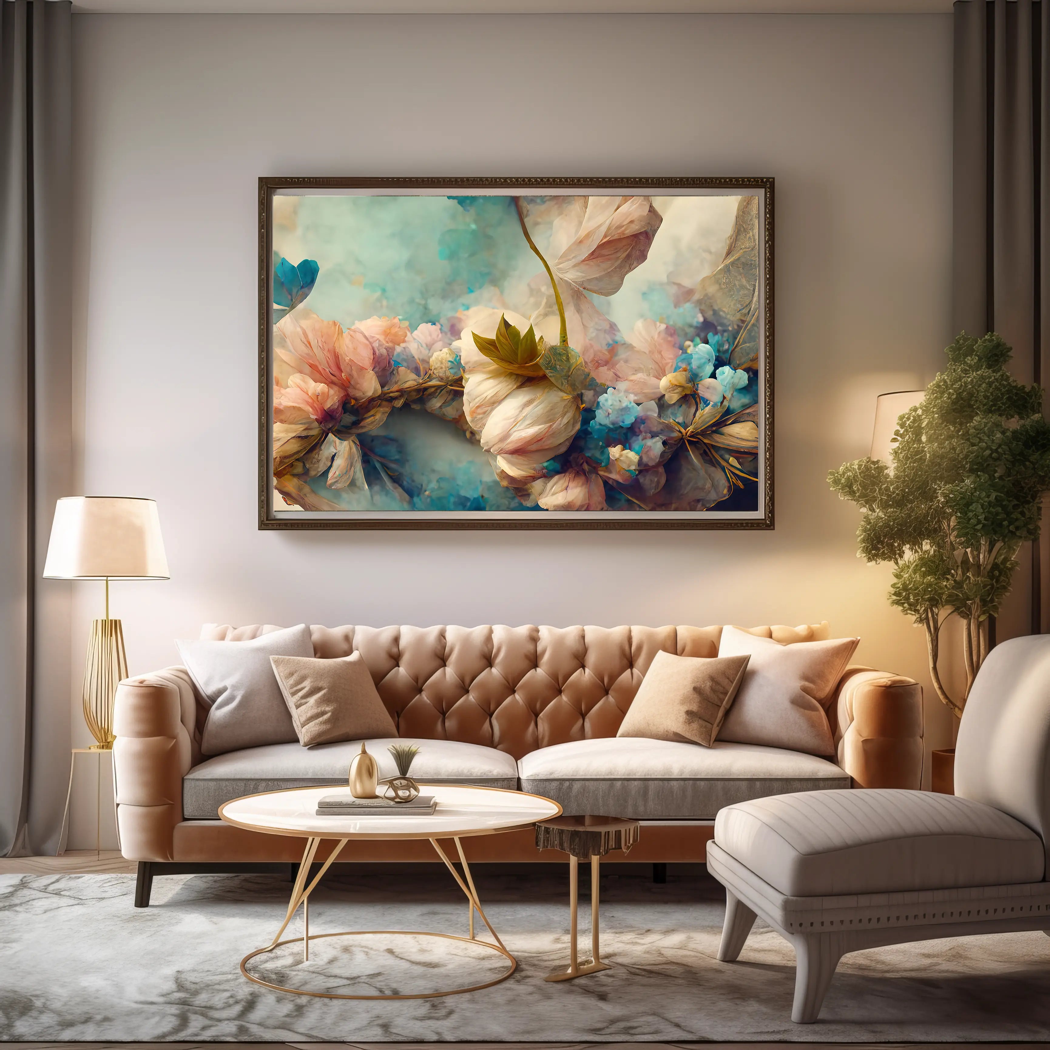 Floral Canvas Wall Art SAD578