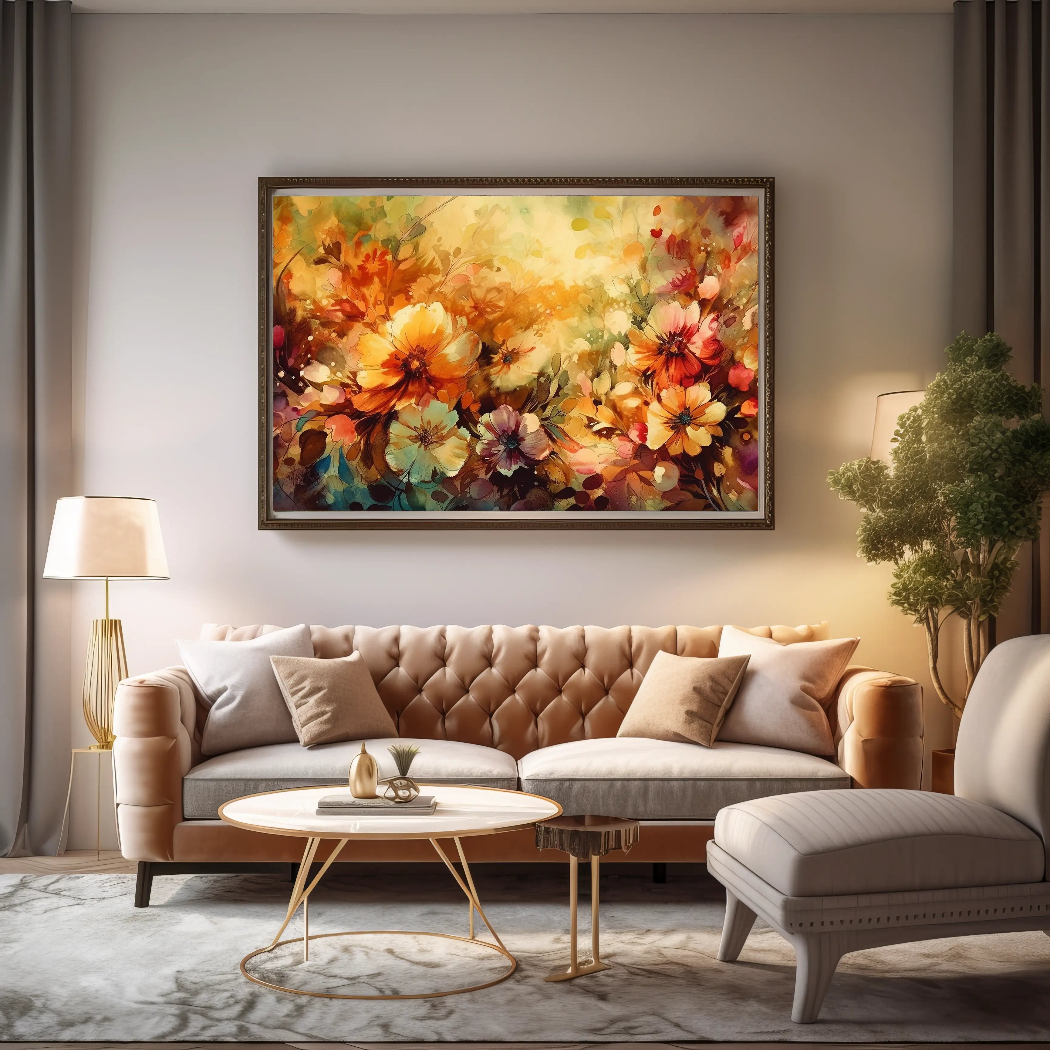 Floral Canvas Wall Art SAD622