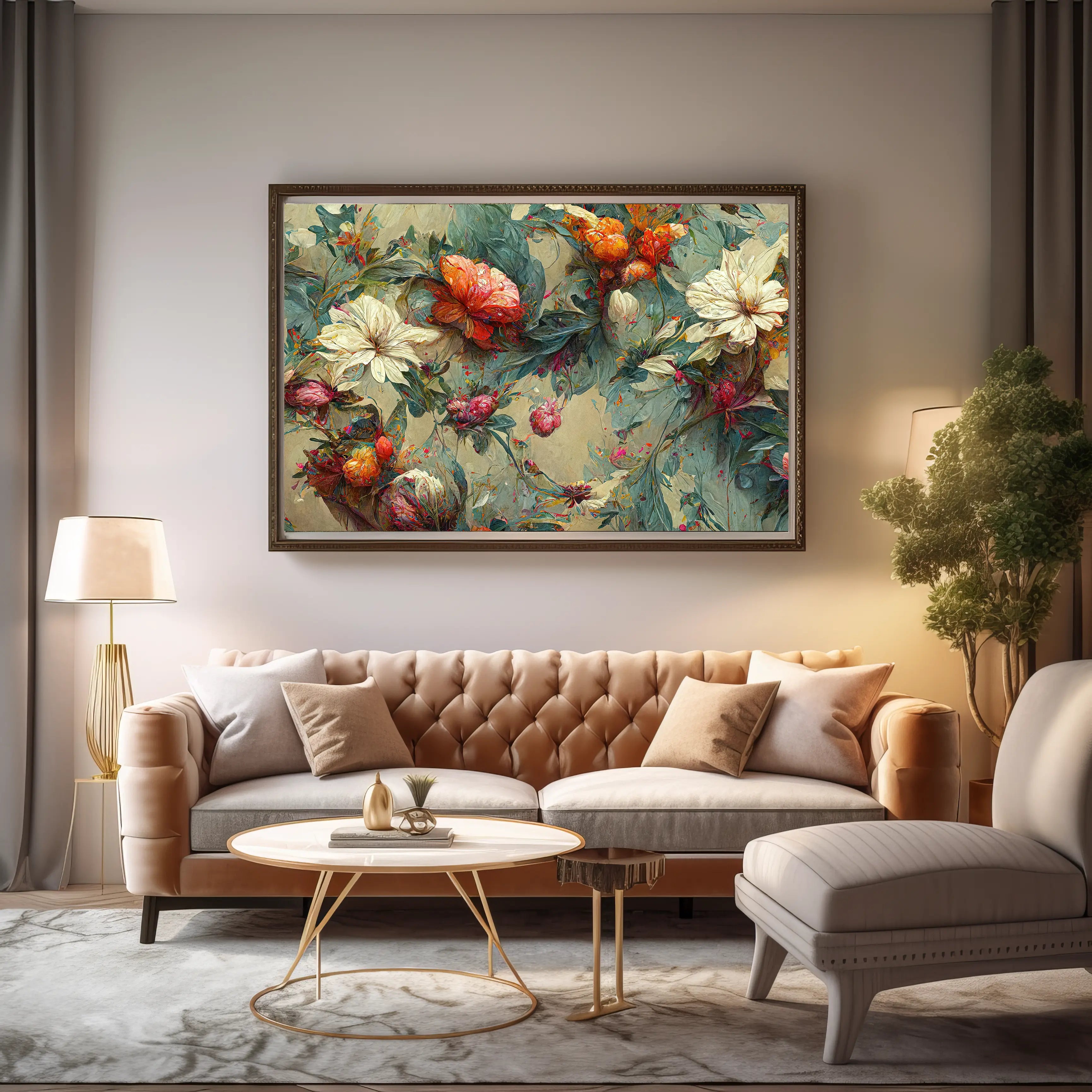 Floral Canvas Wall Art SAD699