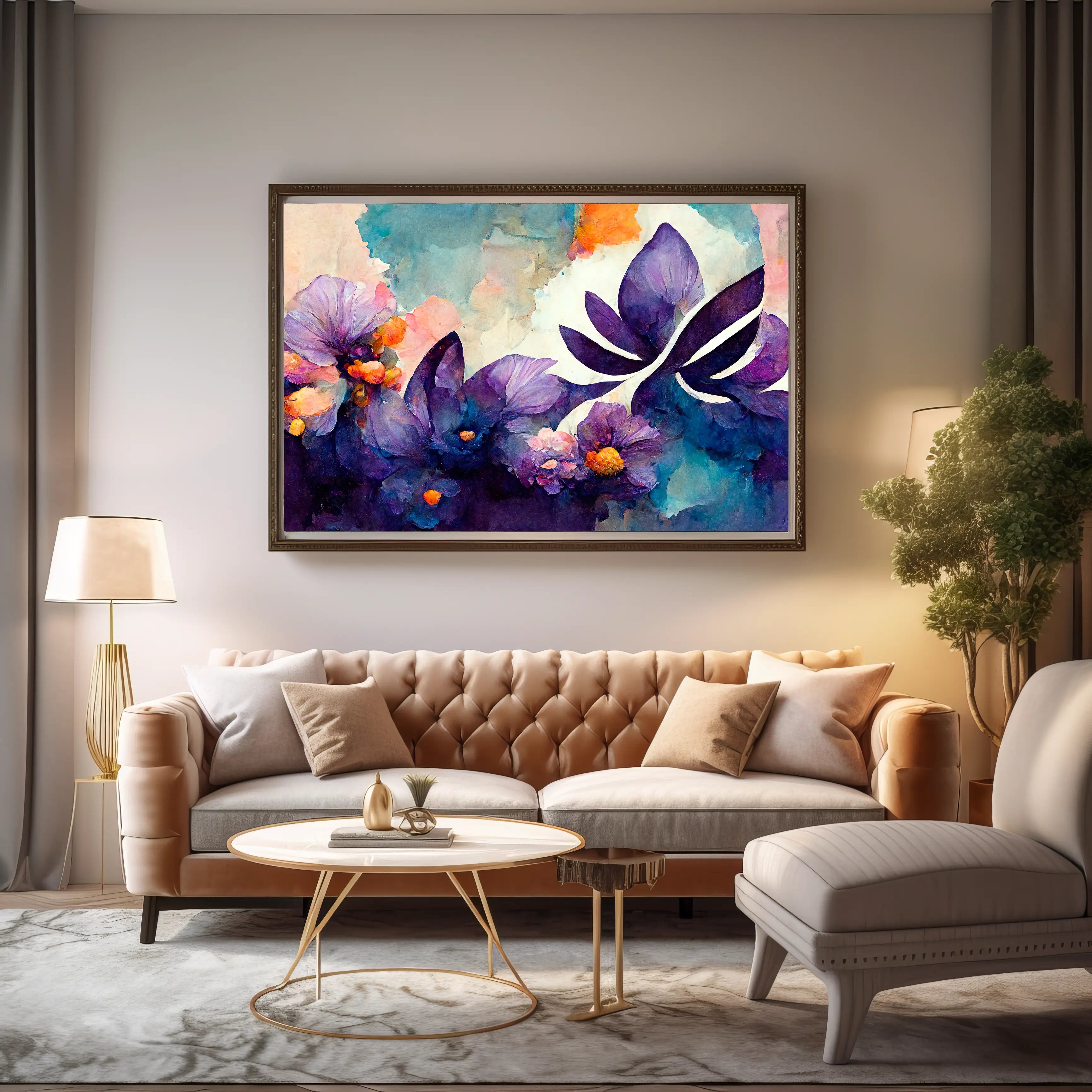 Floral Canvas Wall Art SAD683