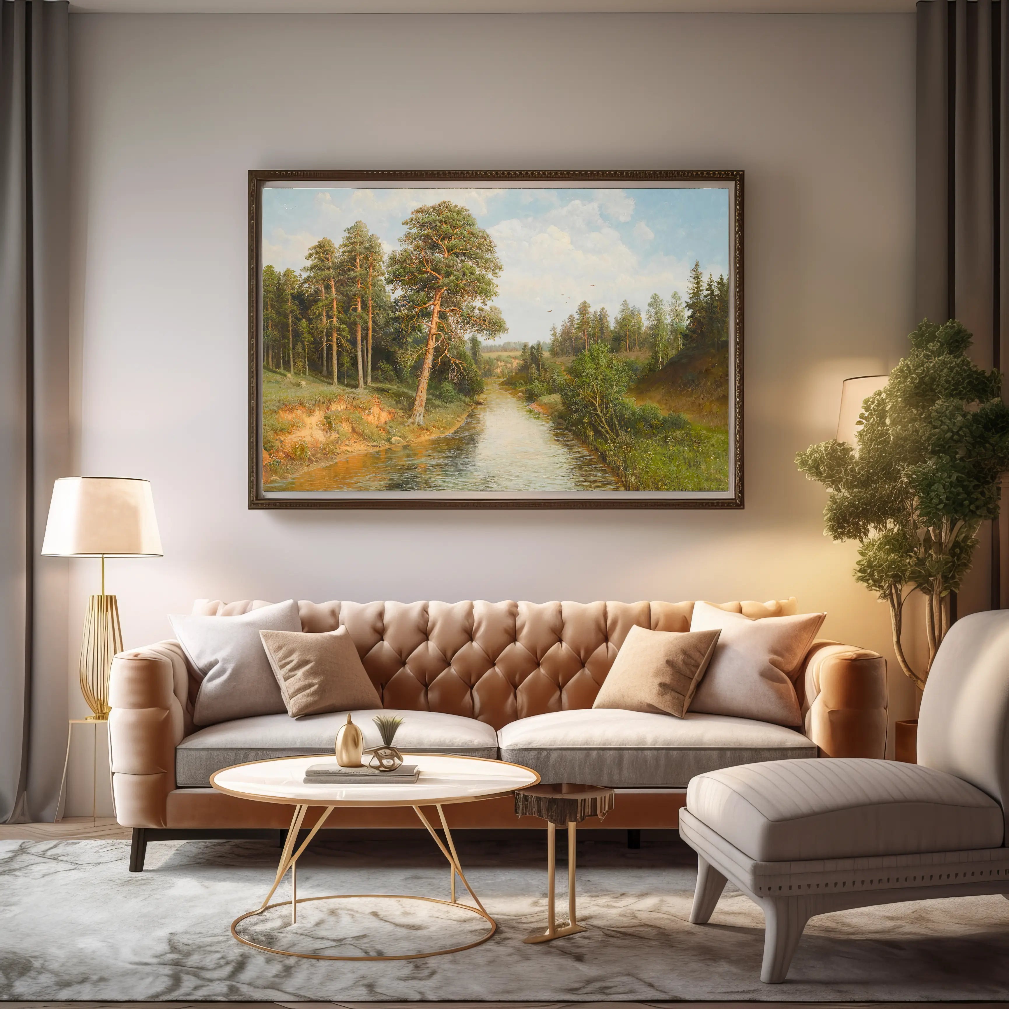 Summer Woodland Scene by Semyon Fedorovich Fedorov