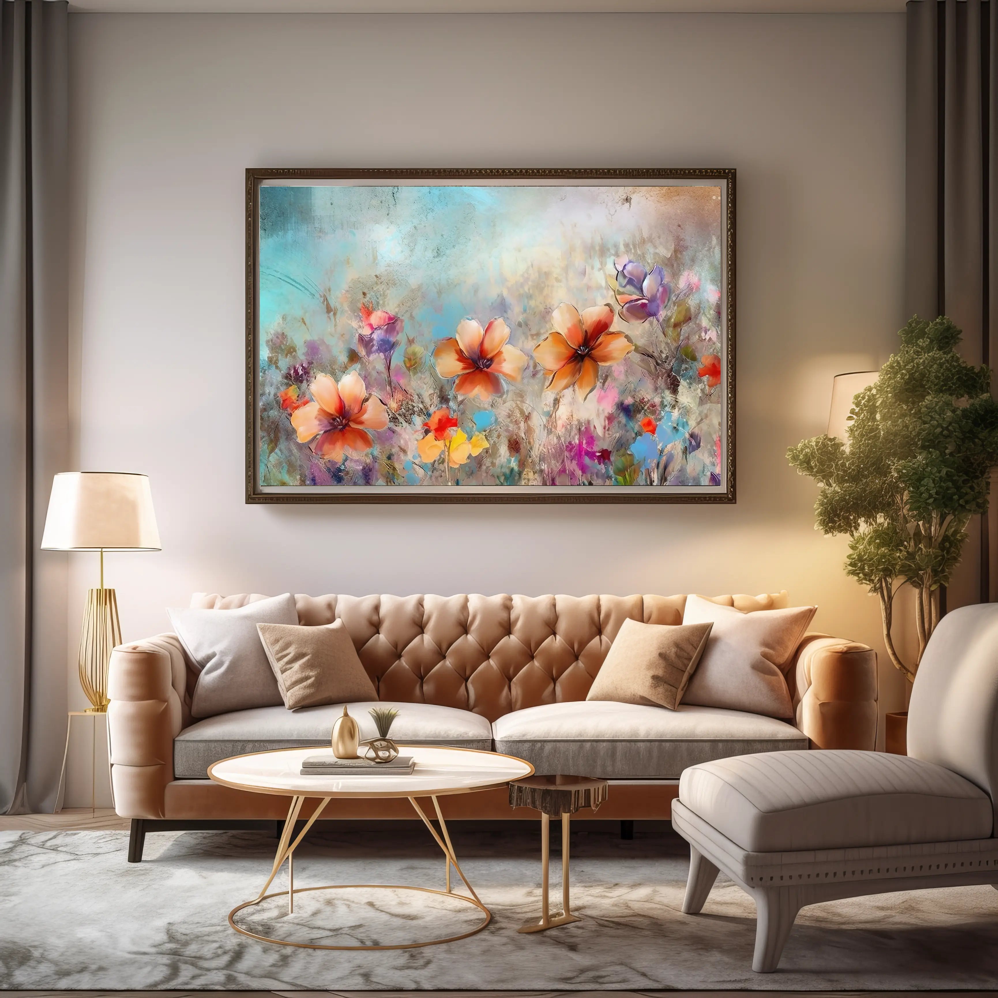 Floral Canvas Wall Art SAD589