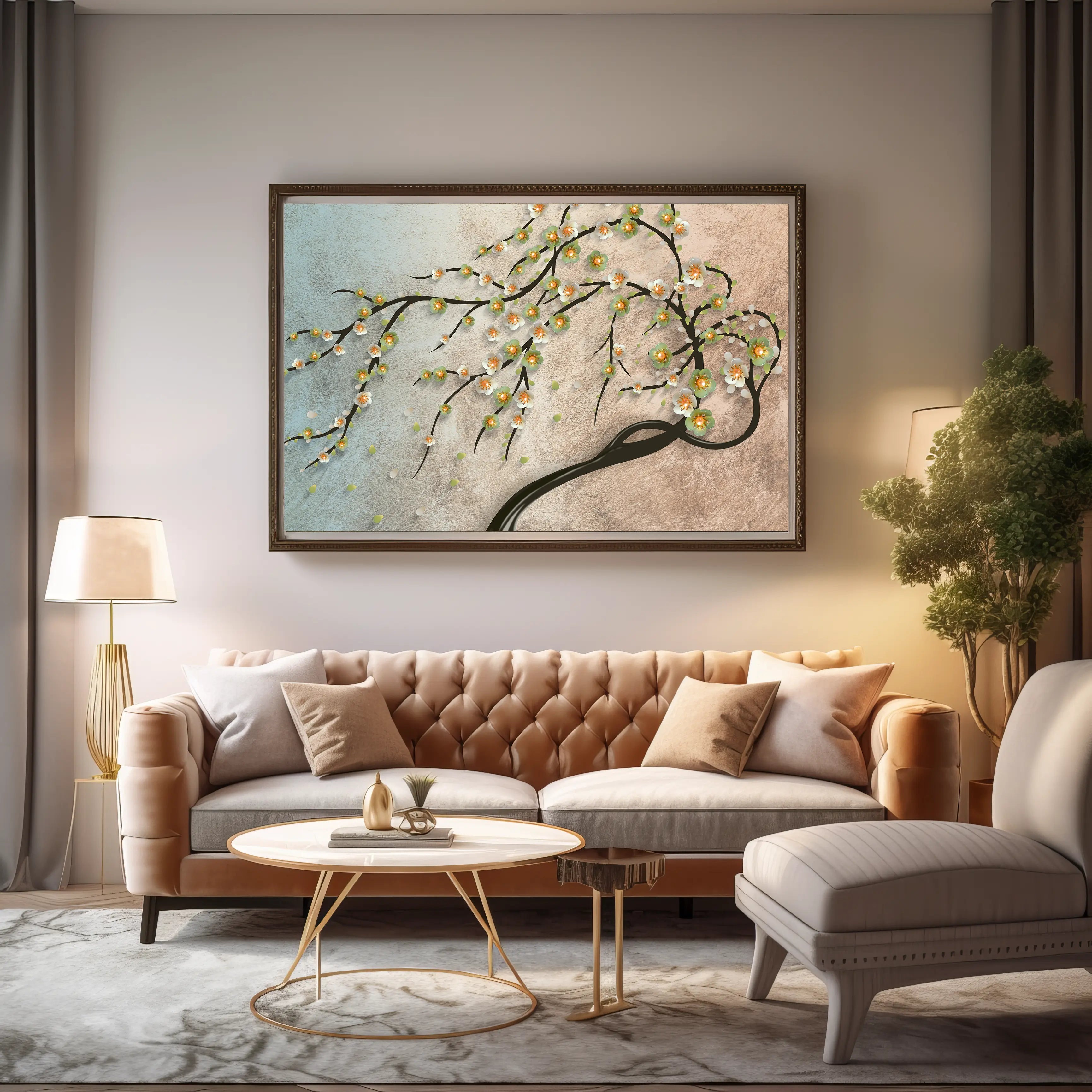 Floral Canvas Wall Art SAD664