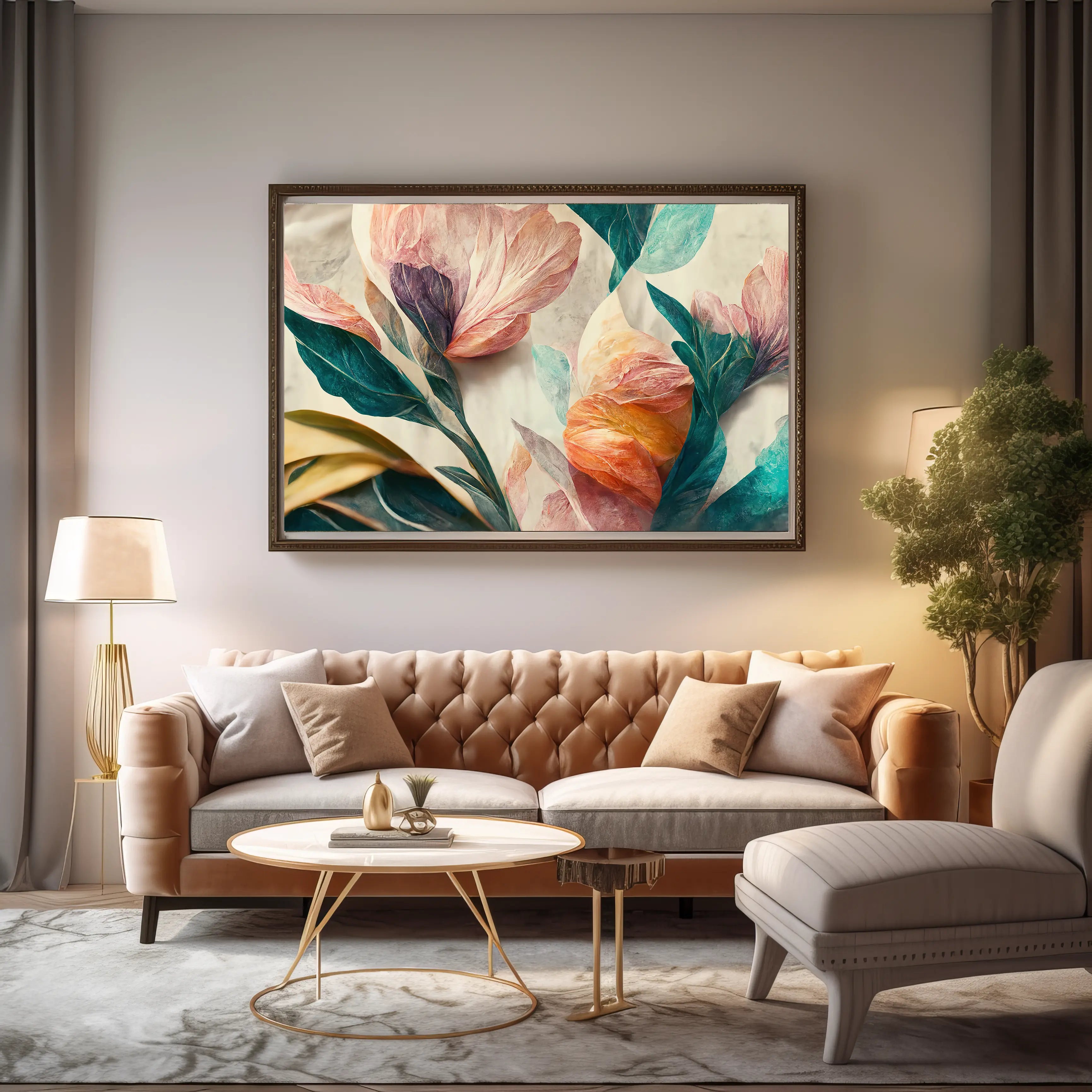 Floral Canvas Wall Art SAD716
