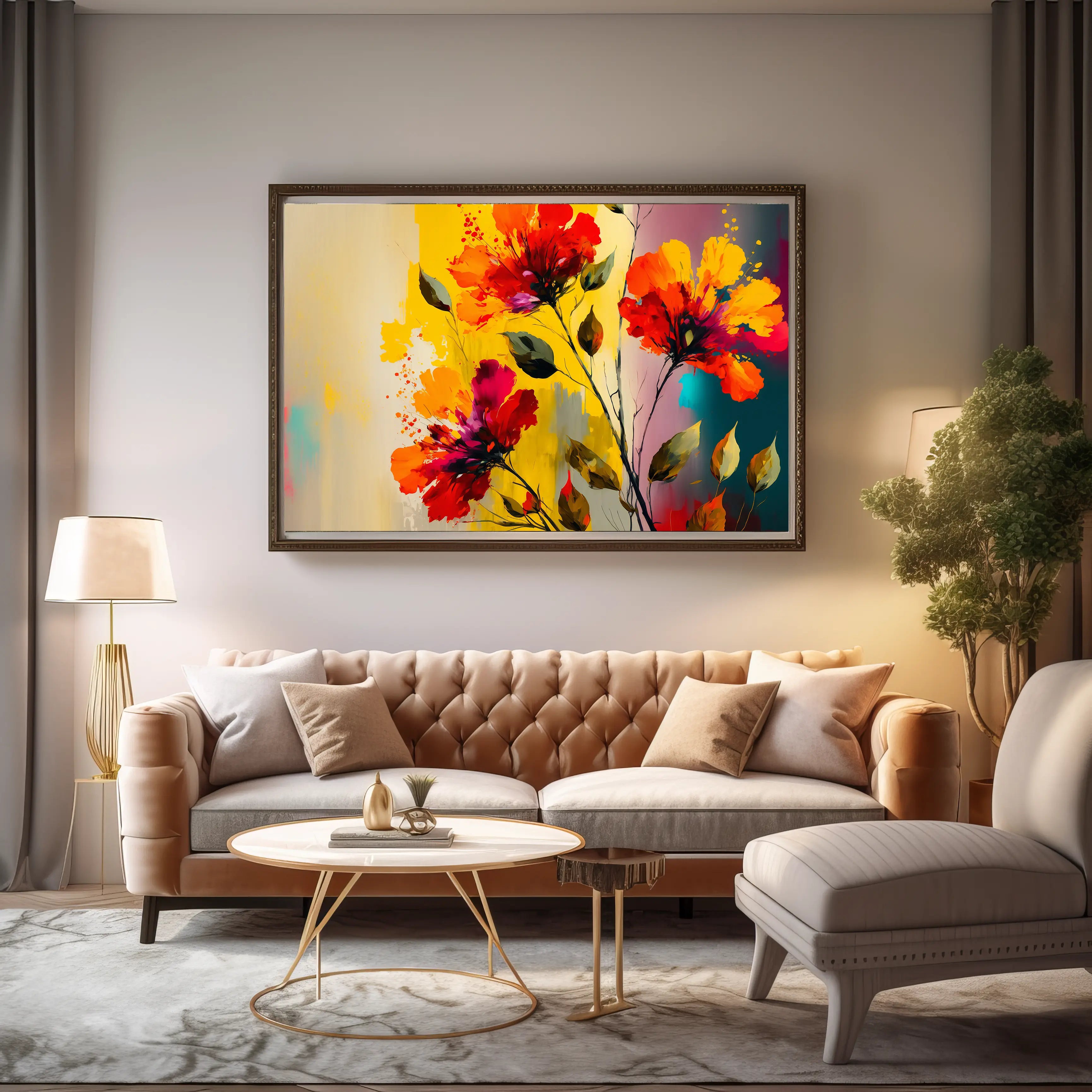 Floral Canvas Wall Art SAD693