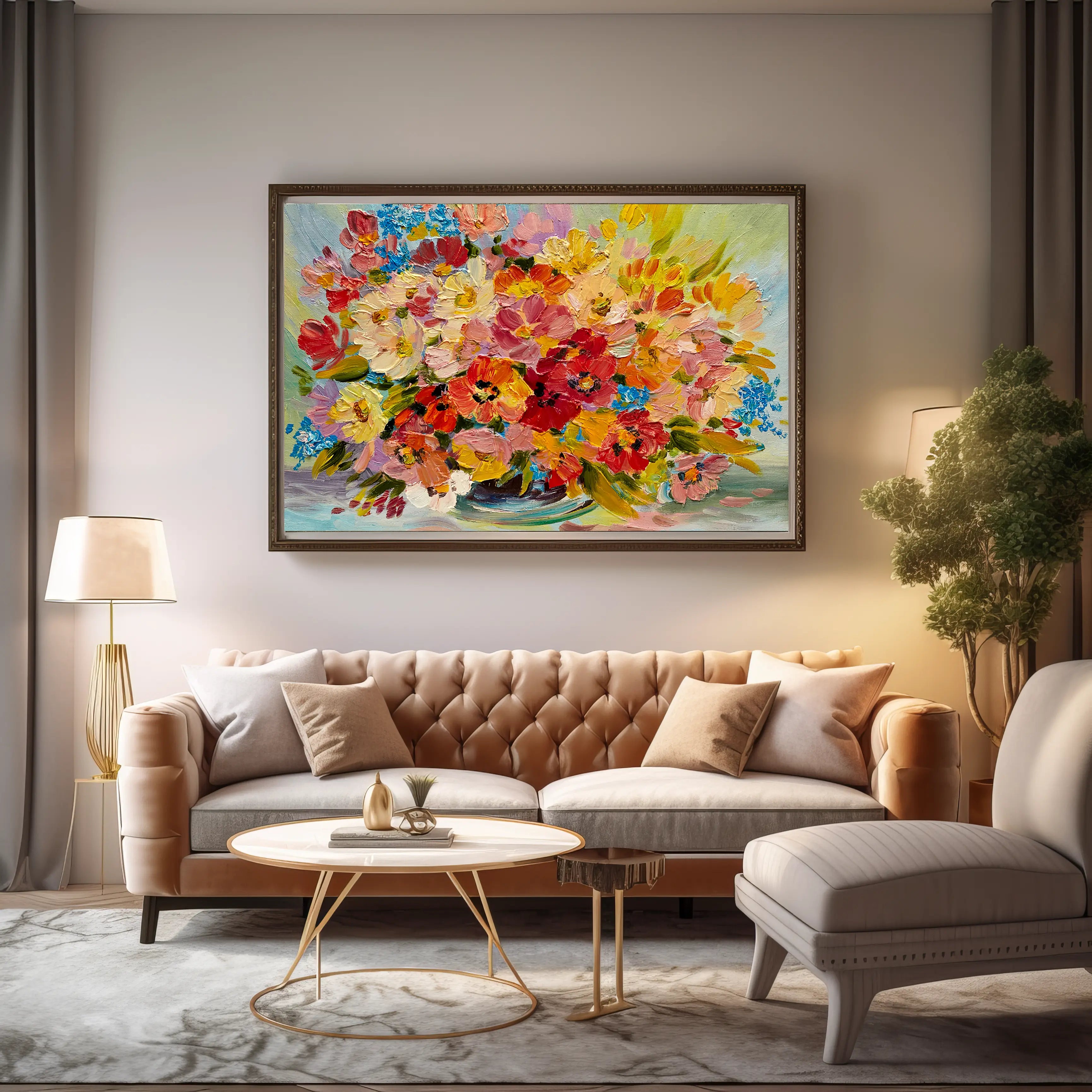 Floral Canvas Wall Art SAD854