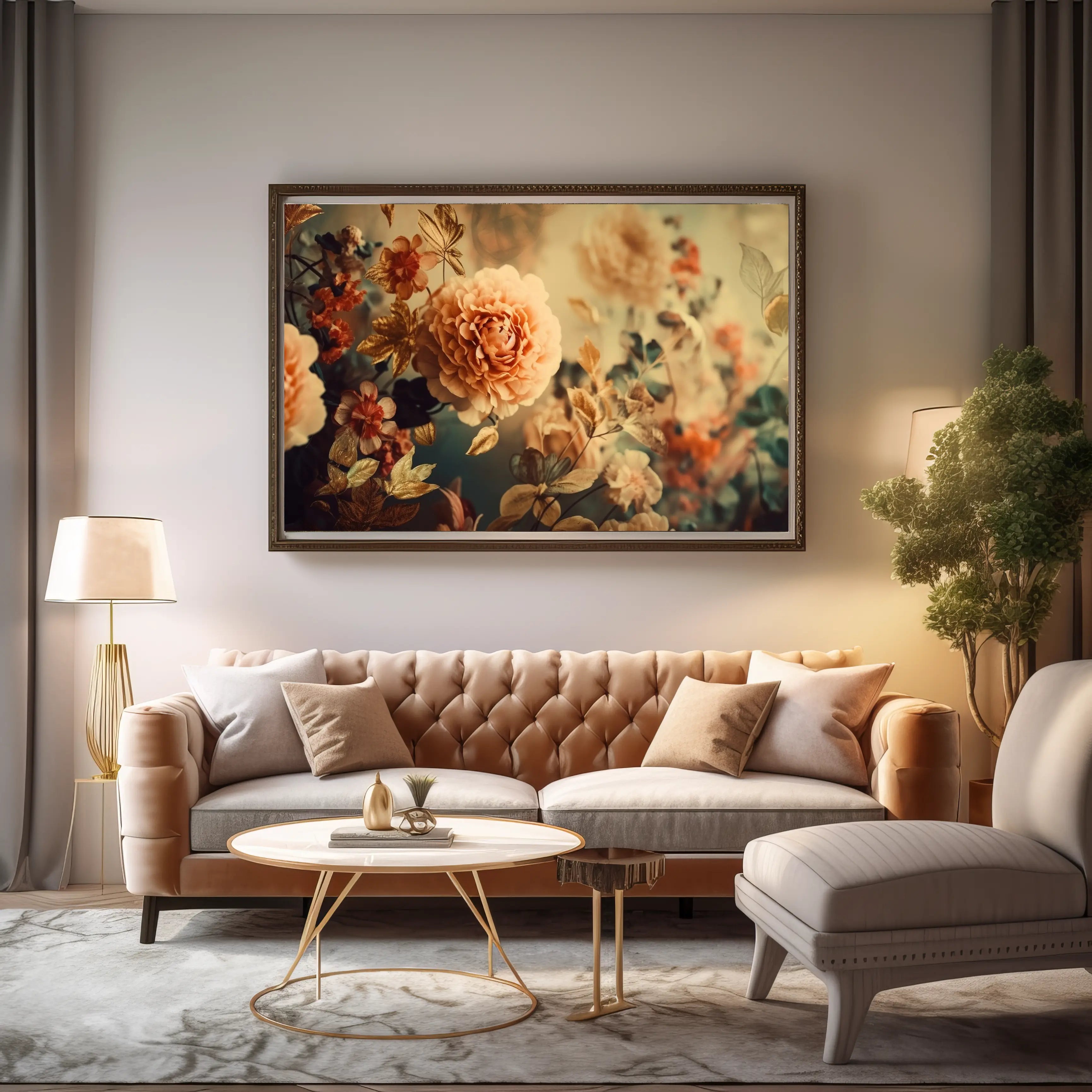 Floral Canvas Wall Art SAD609