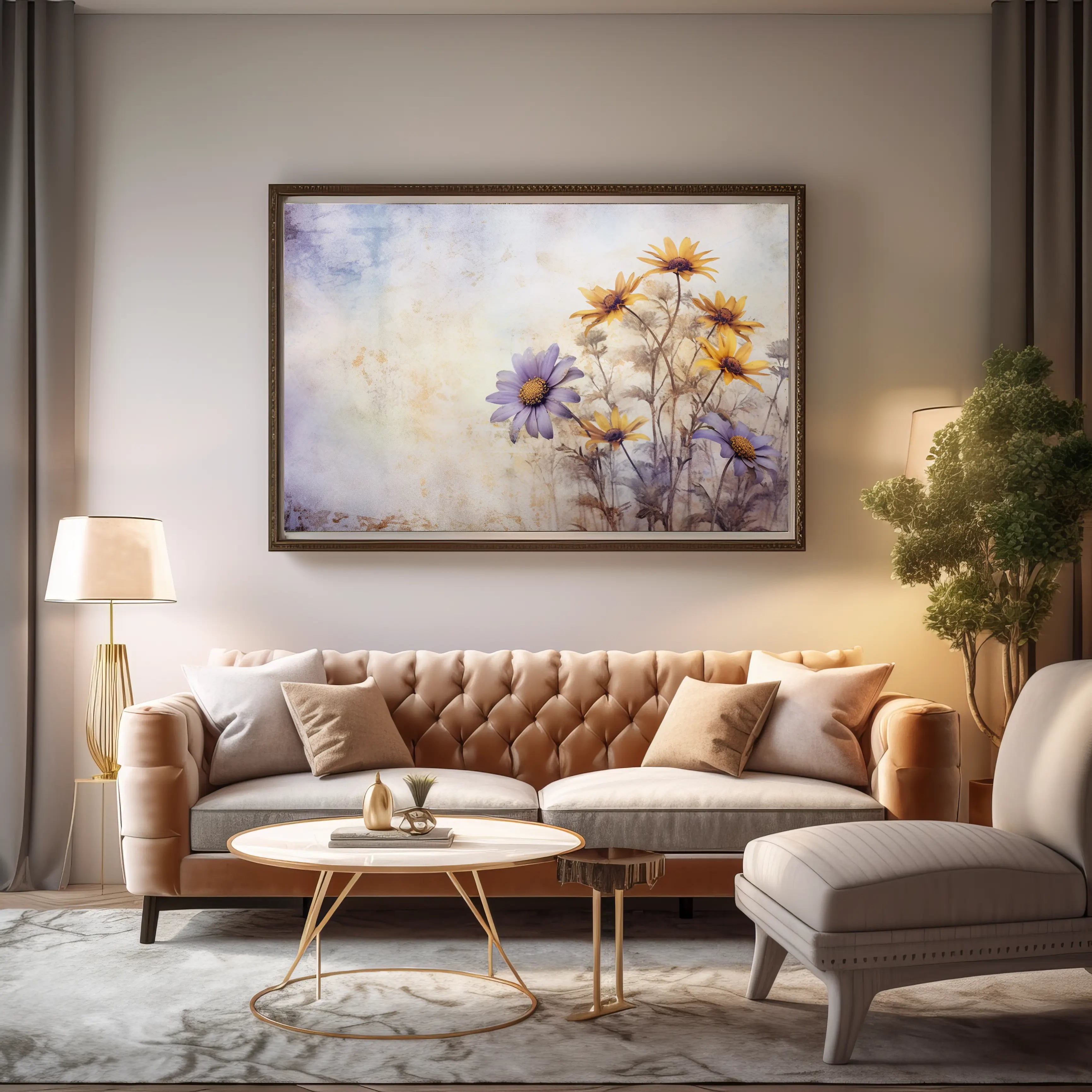 Floral Canvas Wall Art SAD581
