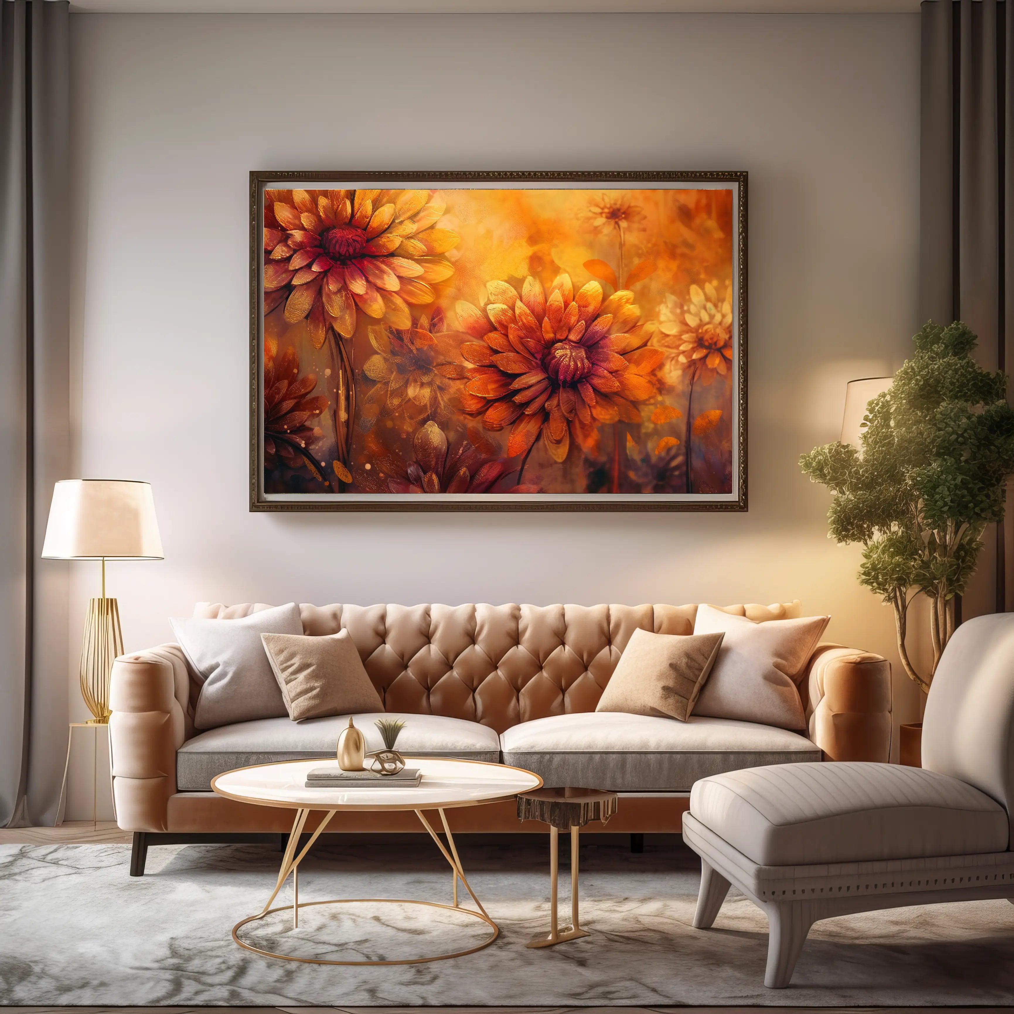 Floral Canvas Wall Art SAD668