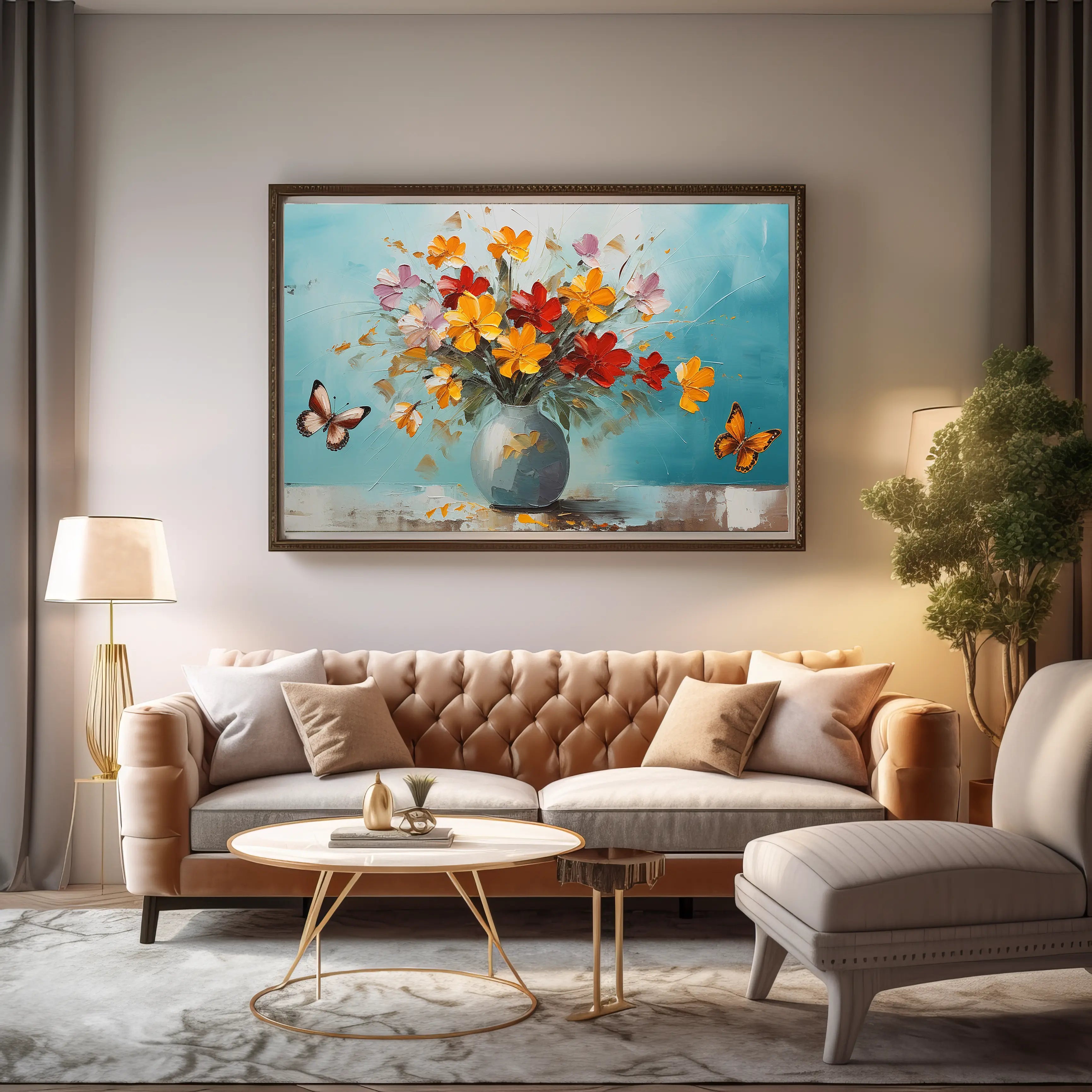 Floral Canvas Wall Art SAD709