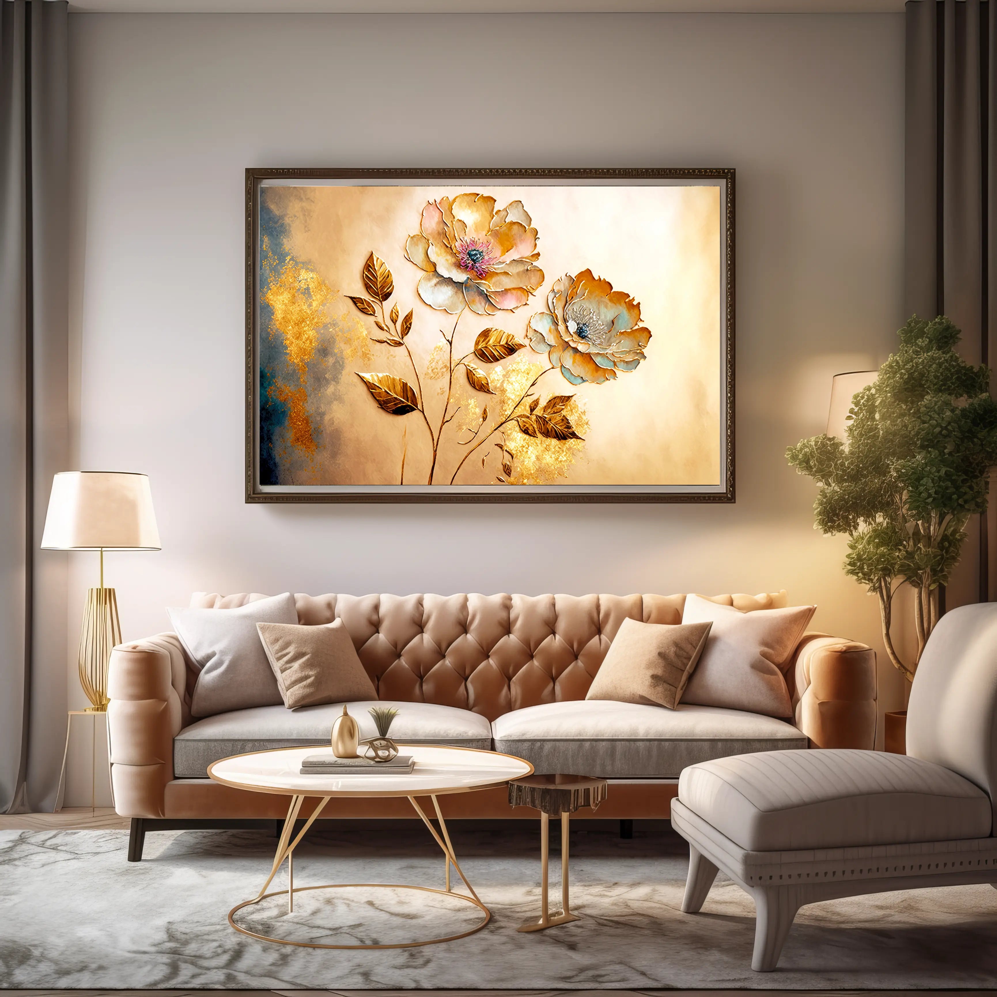 Floral Canvas Wall Art SAD558