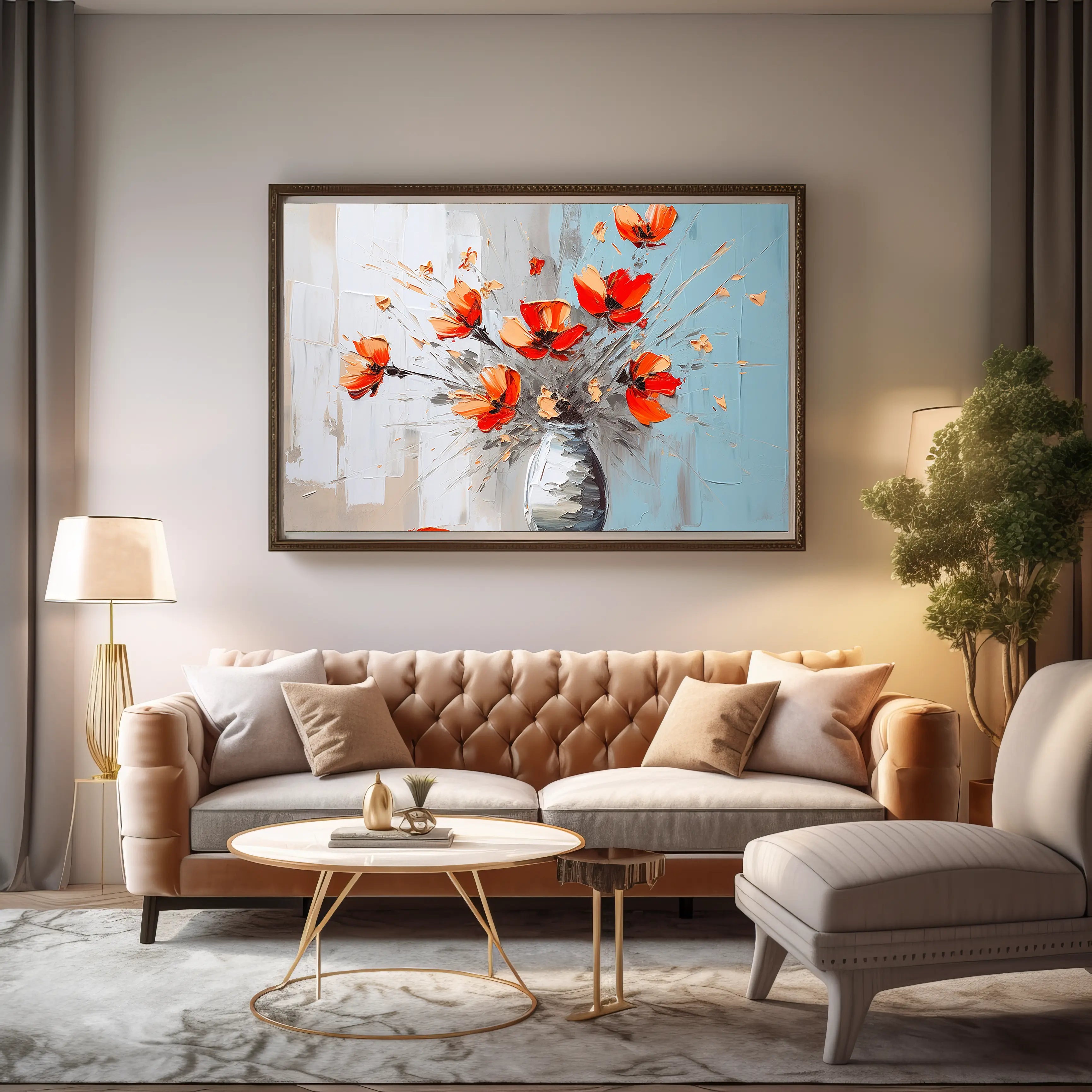 Floral Canvas Wall Art SAD713