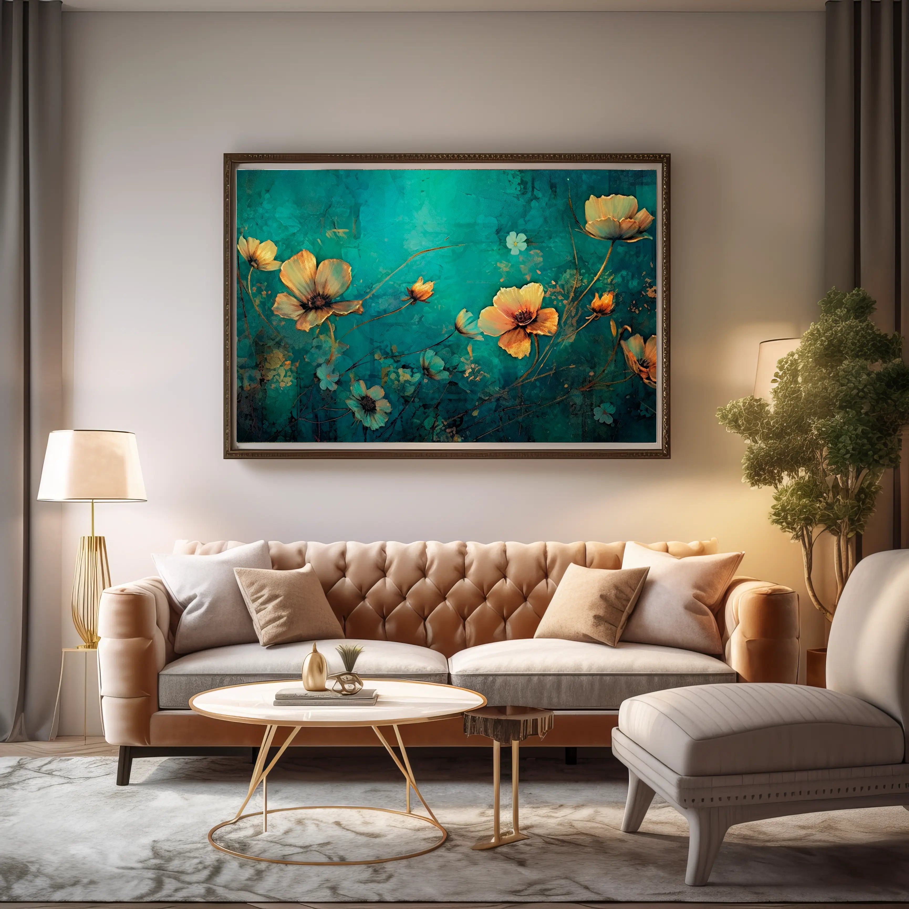 Floral Canvas Wall Art SAD722