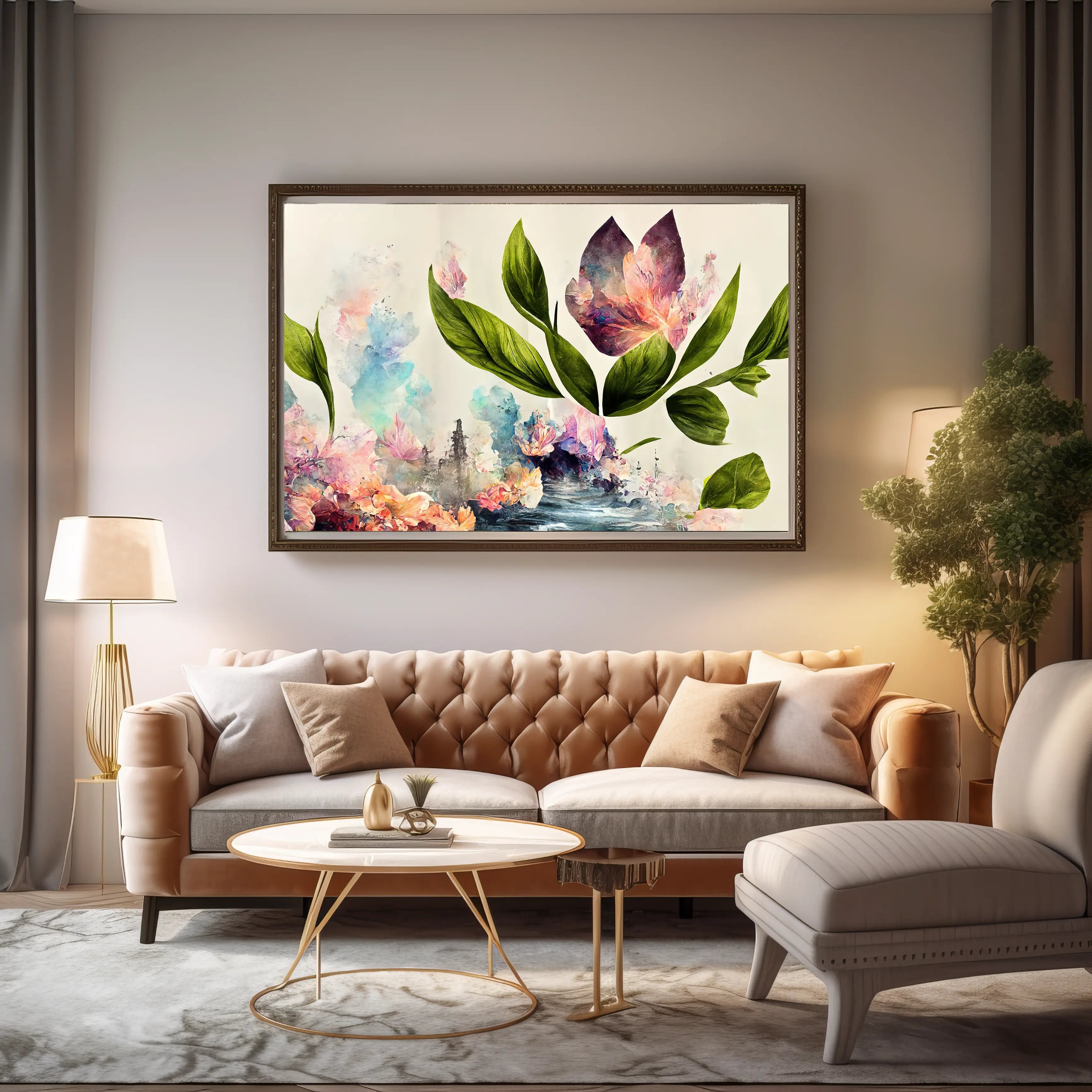 Floral Canvas Wall Art SAD666