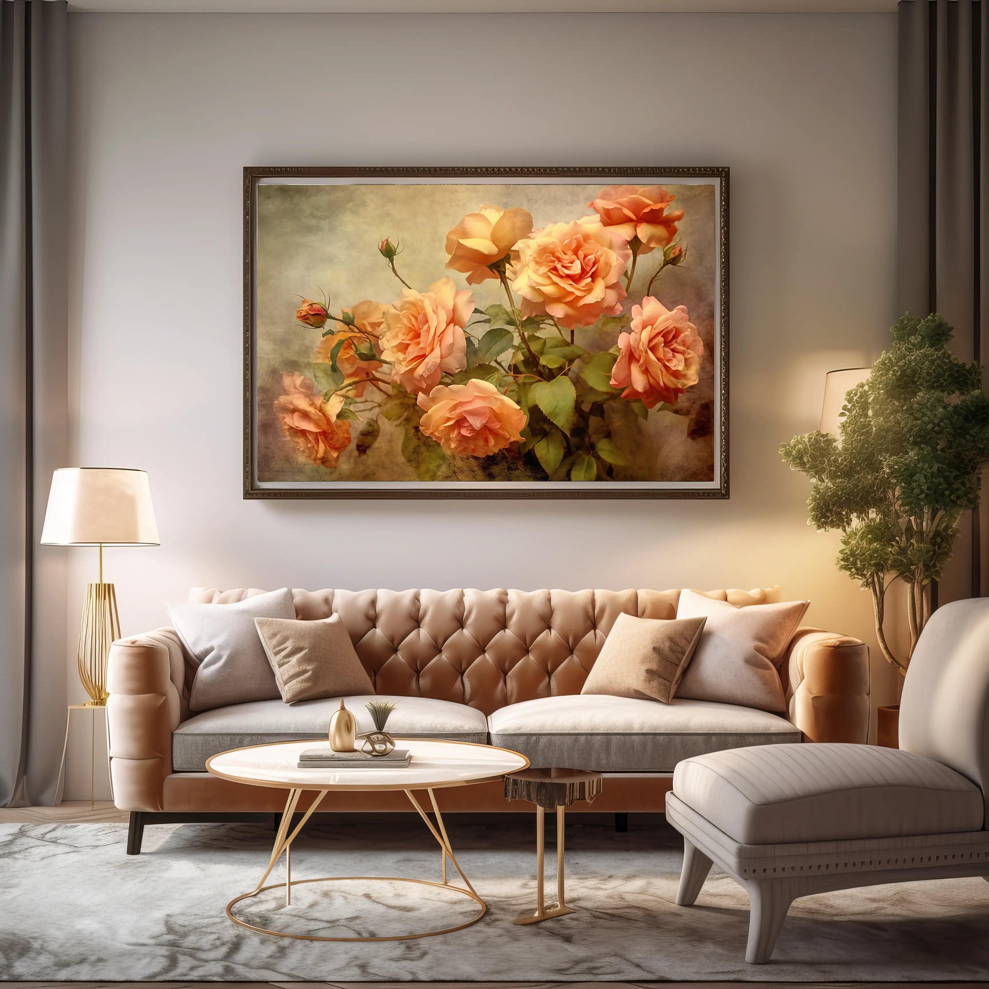 Floral Canvas Wall Art SAD565
