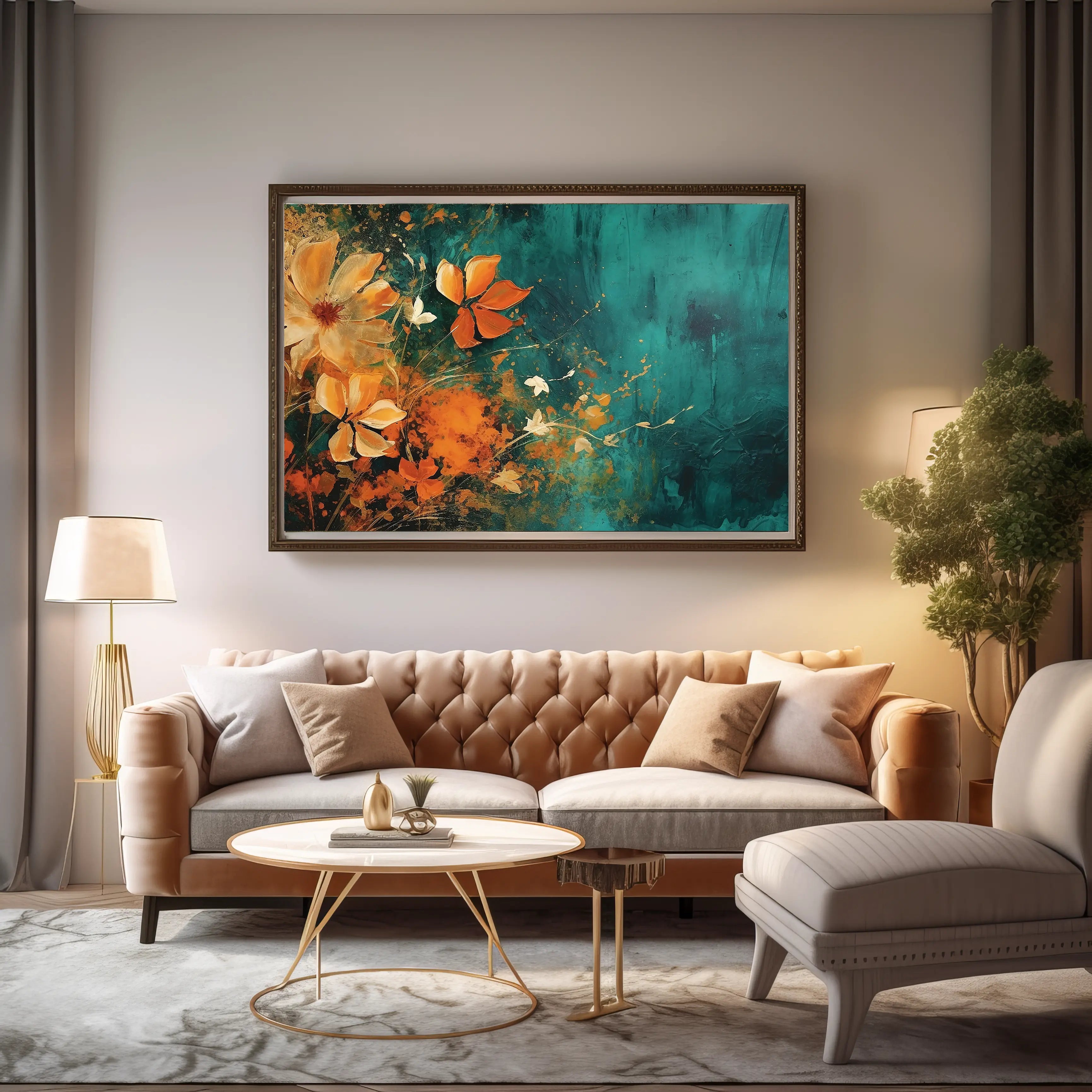 Floral Canvas Wall Art SAD600