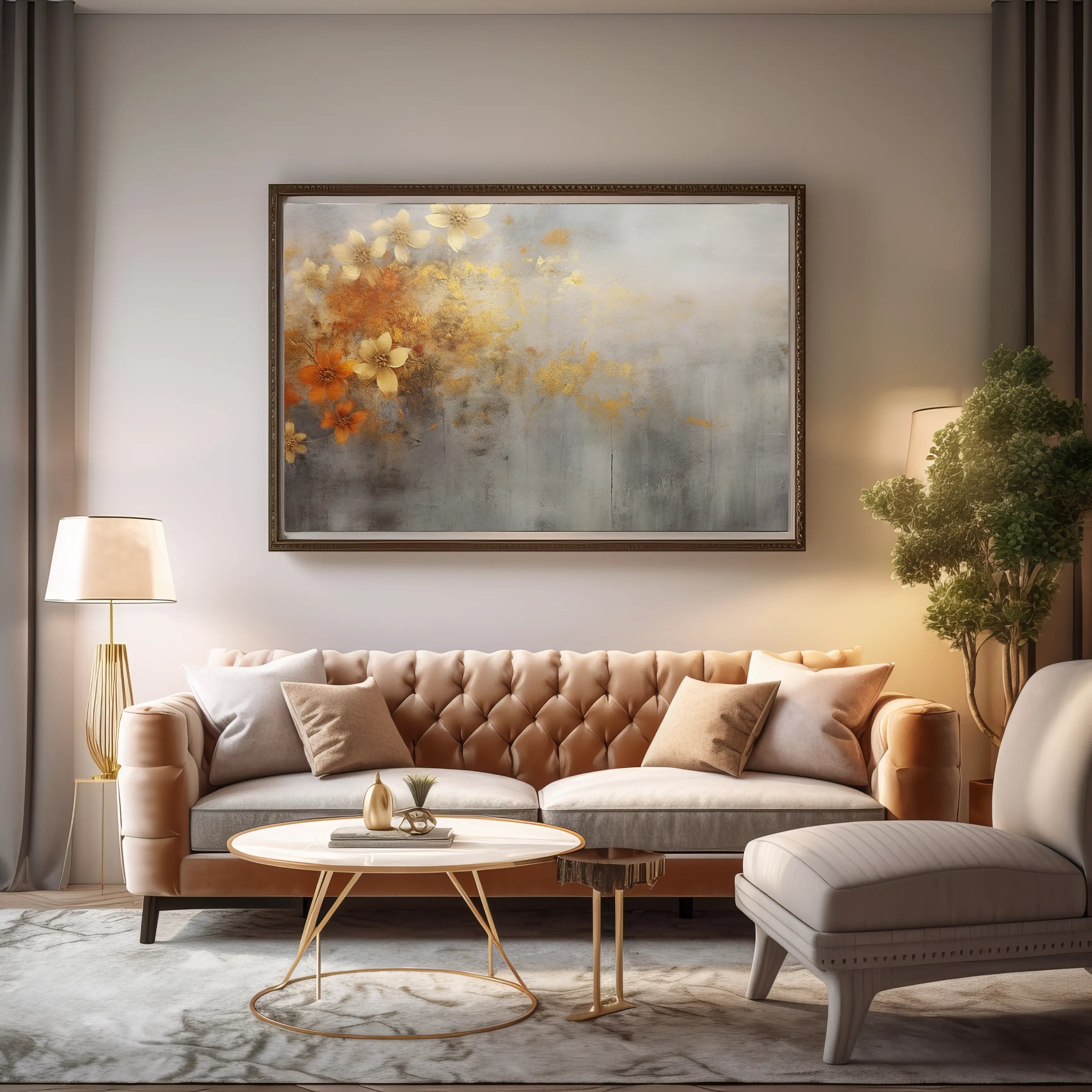 Floral Canvas Wall Art SAD575