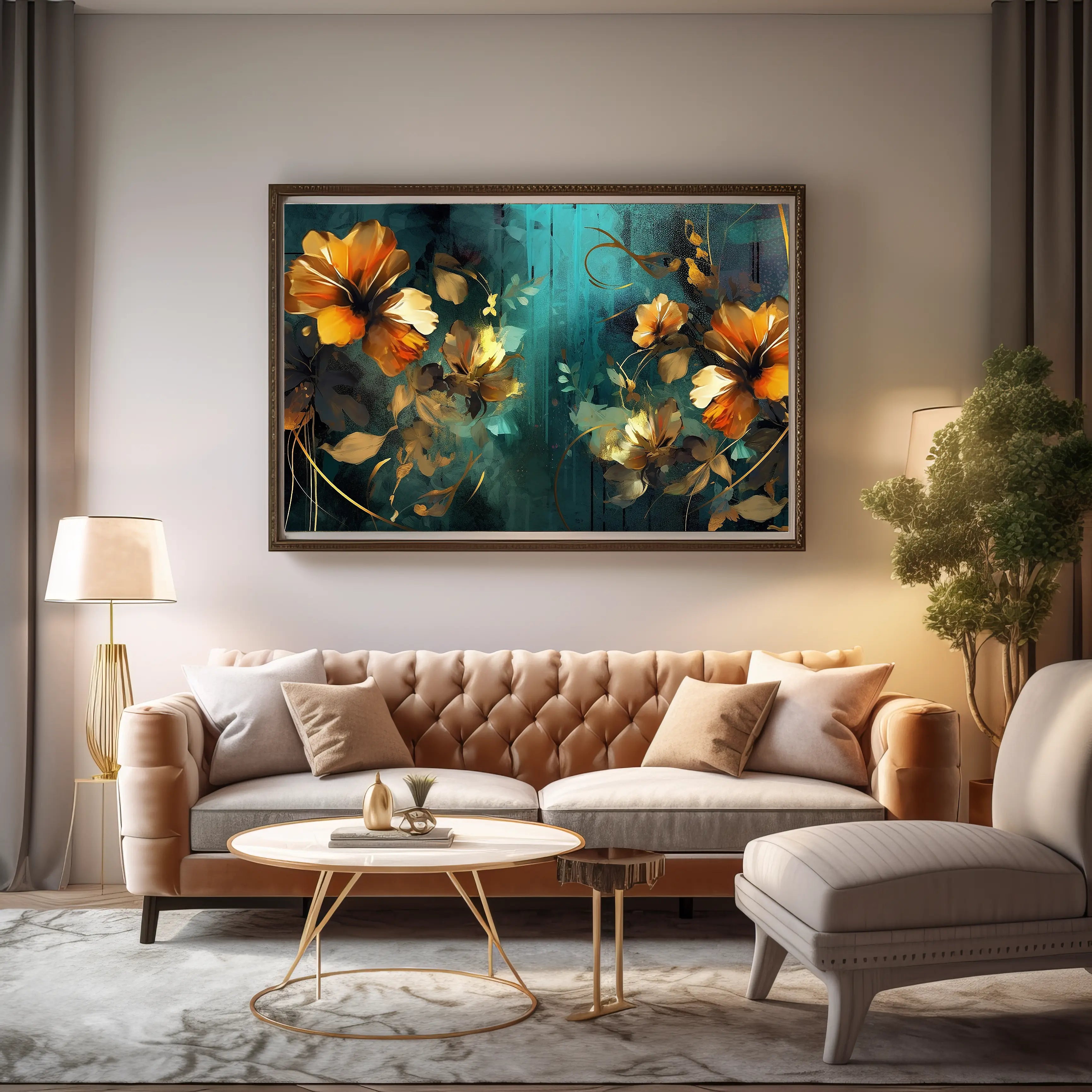 Floral Canvas Wall Art SAD700