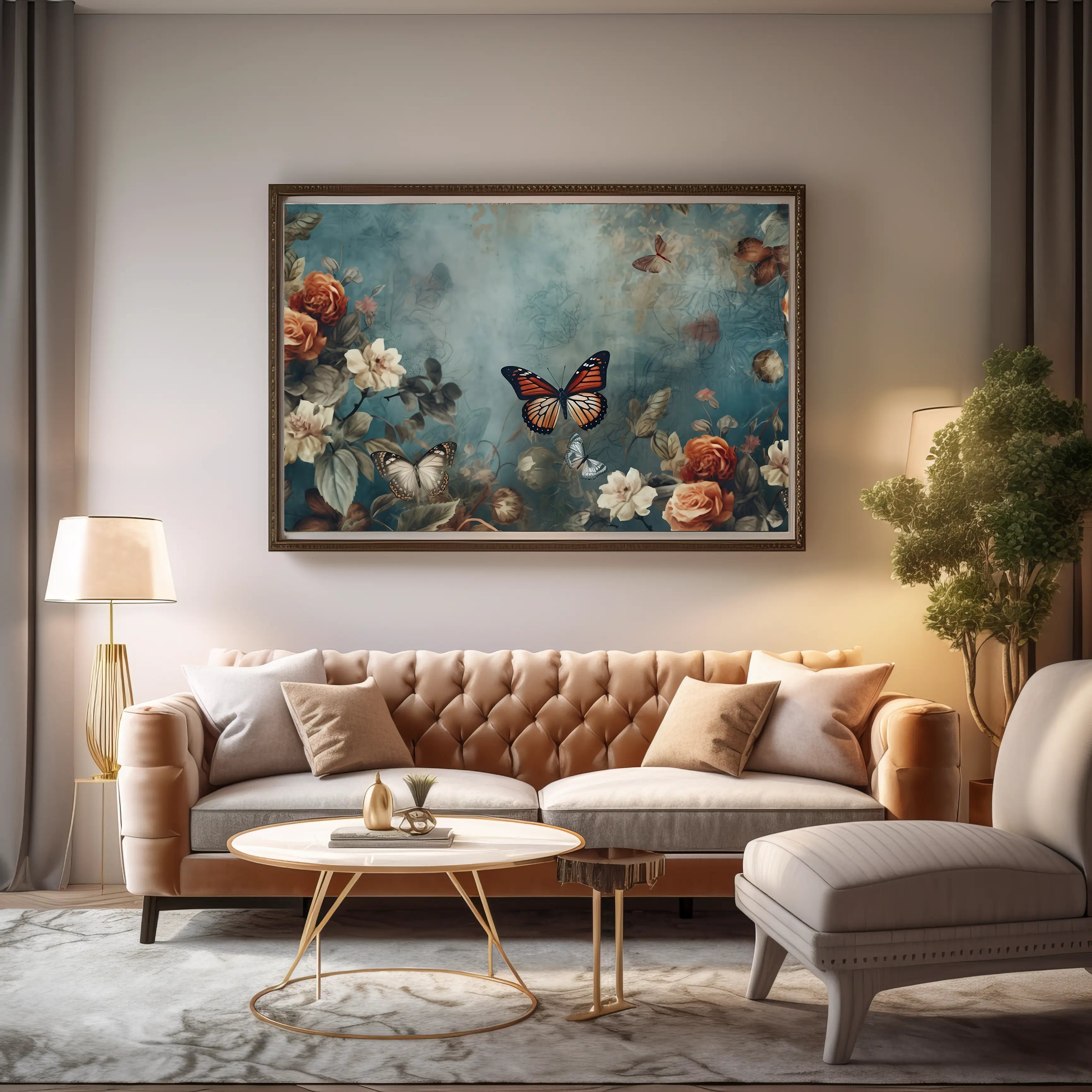 Floral Canvas Wall Art SAD657