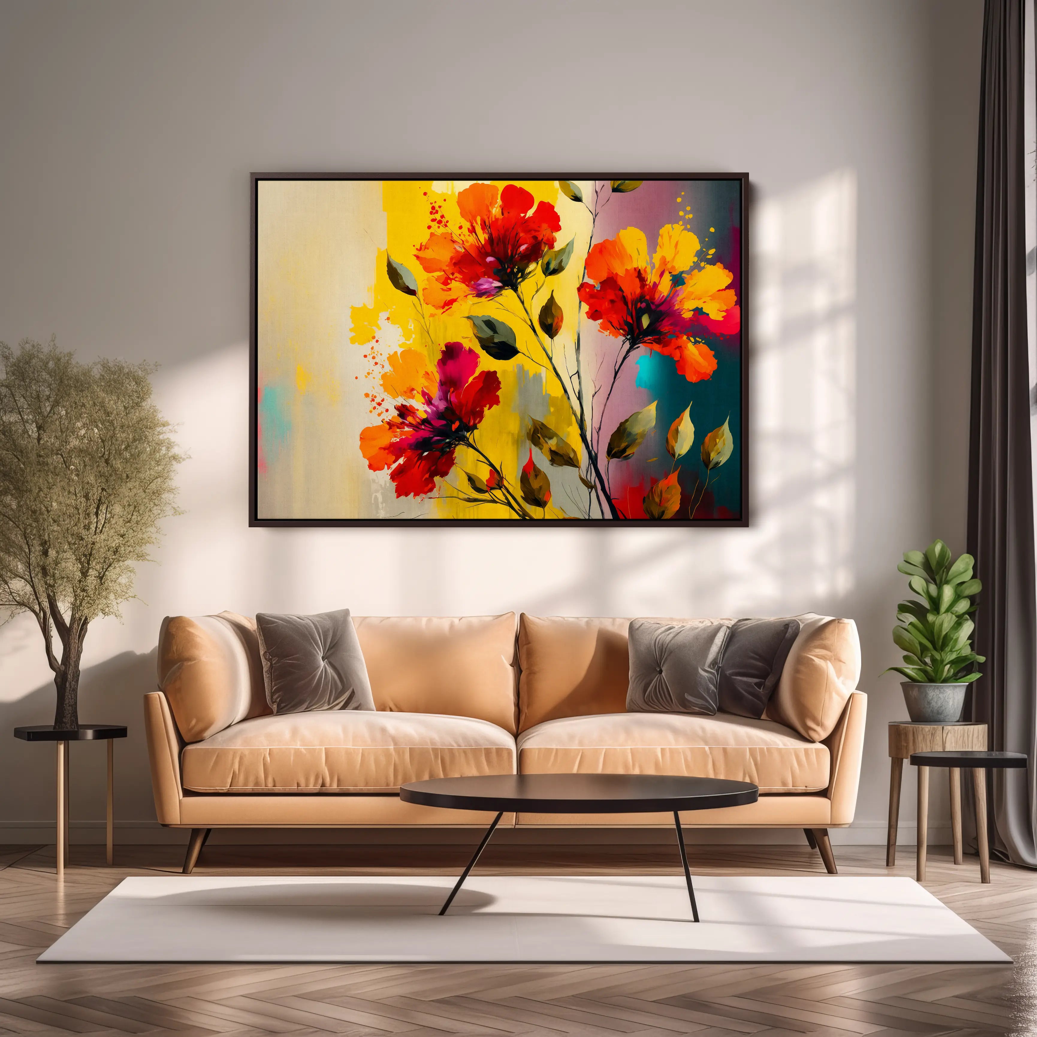 Floral Canvas Wall Art SAD693