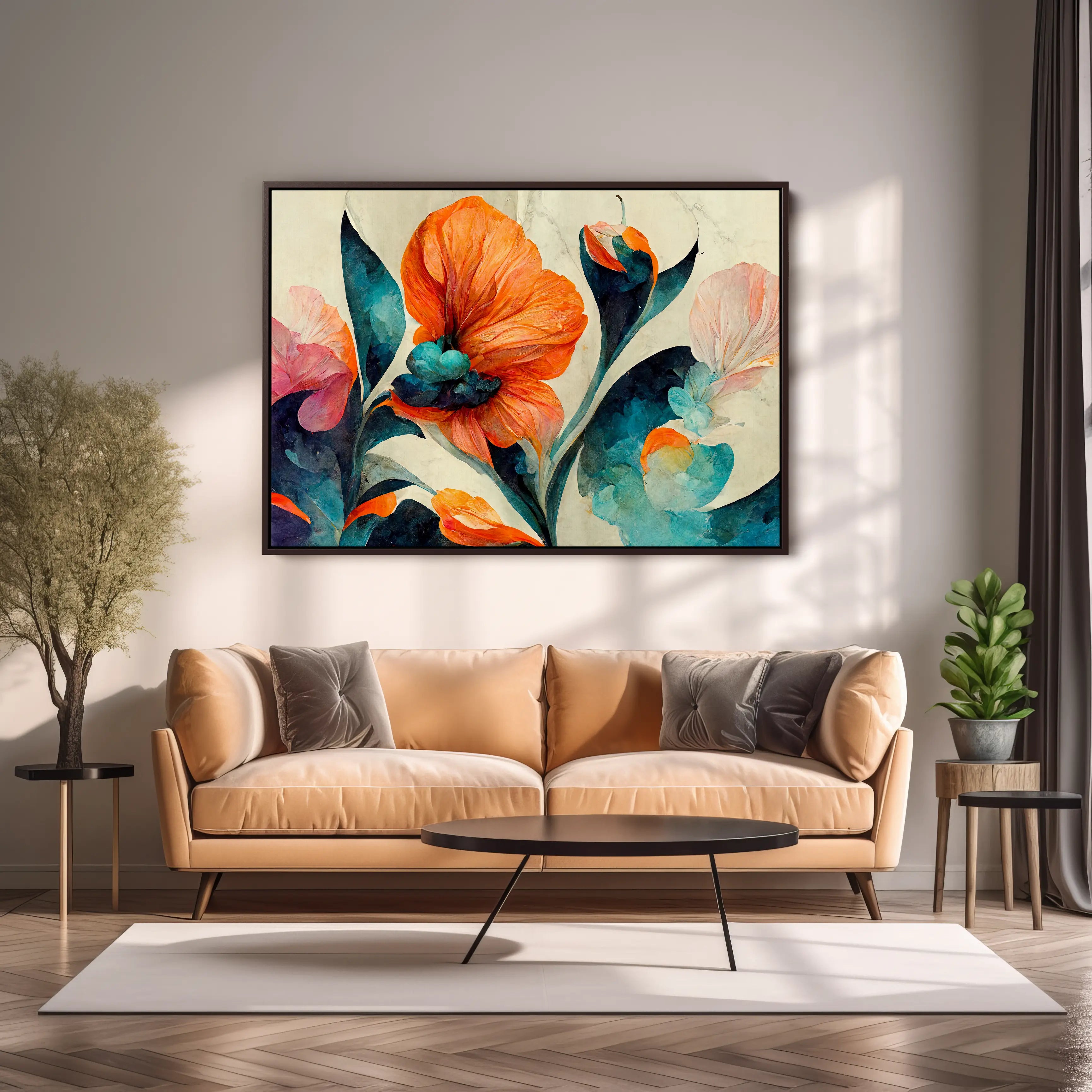 Floral Canvas Wall Art SAD706