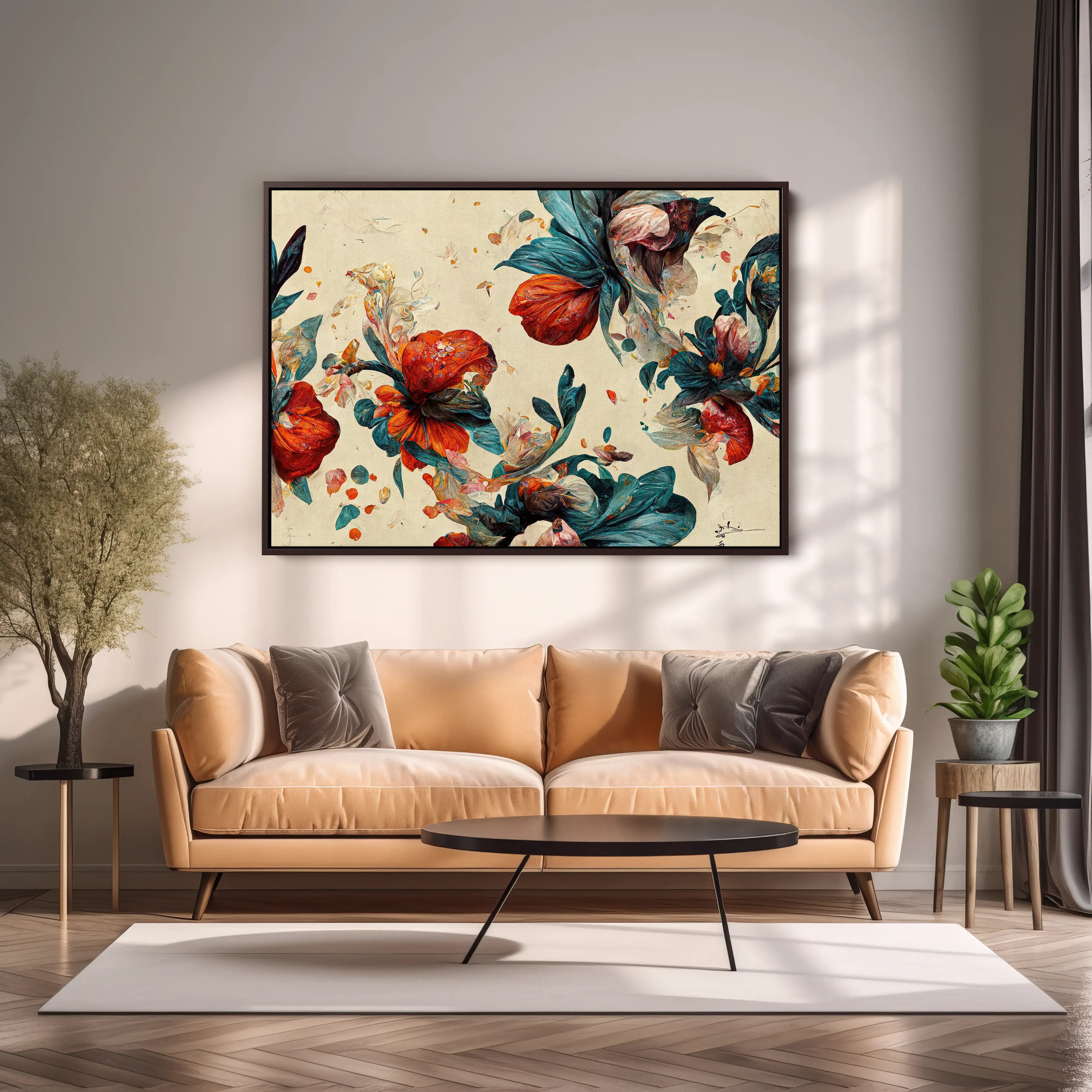 Floral Canvas Wall Art SAD707
