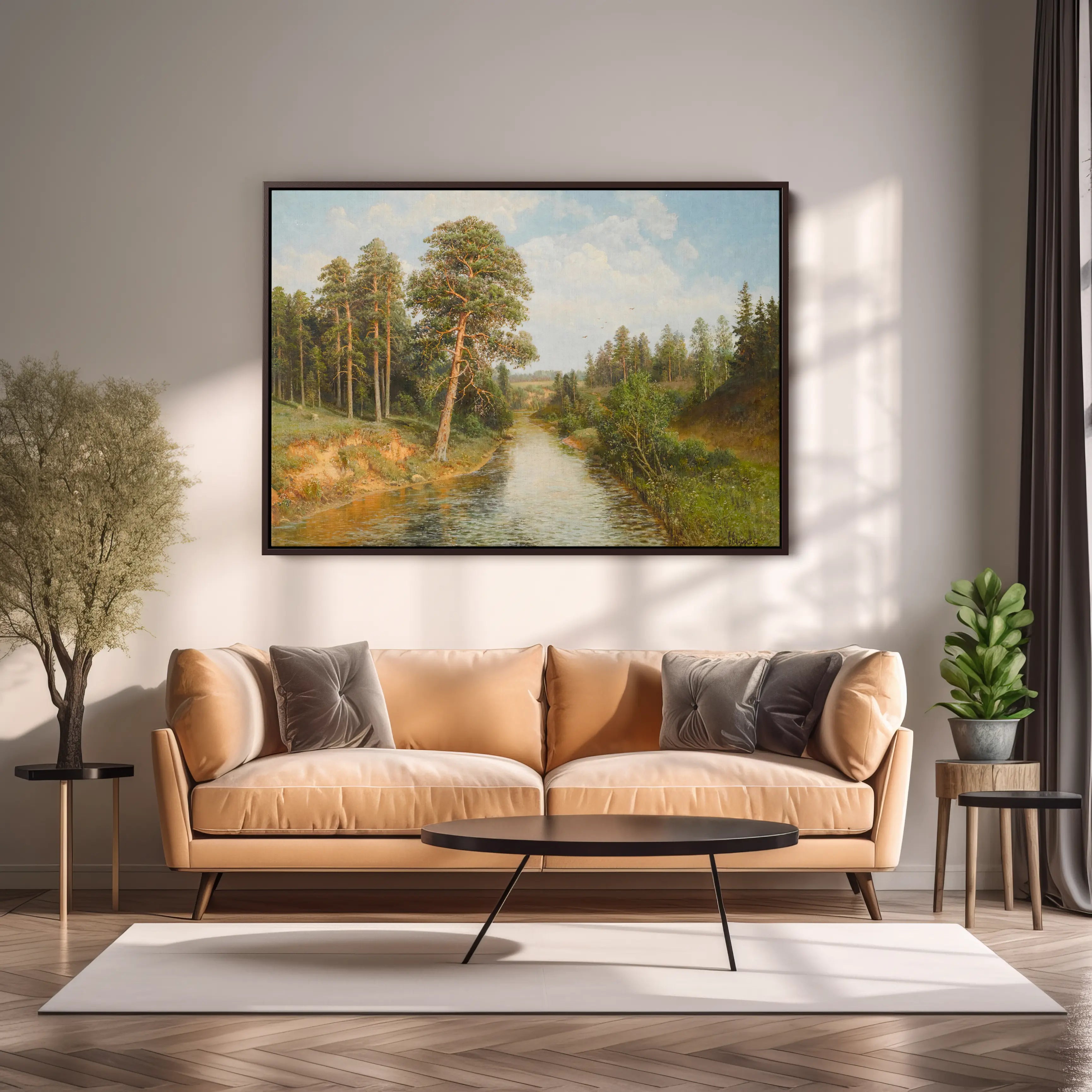 Summer Woodland Scene by Semyon Fedorovich Fedorov
