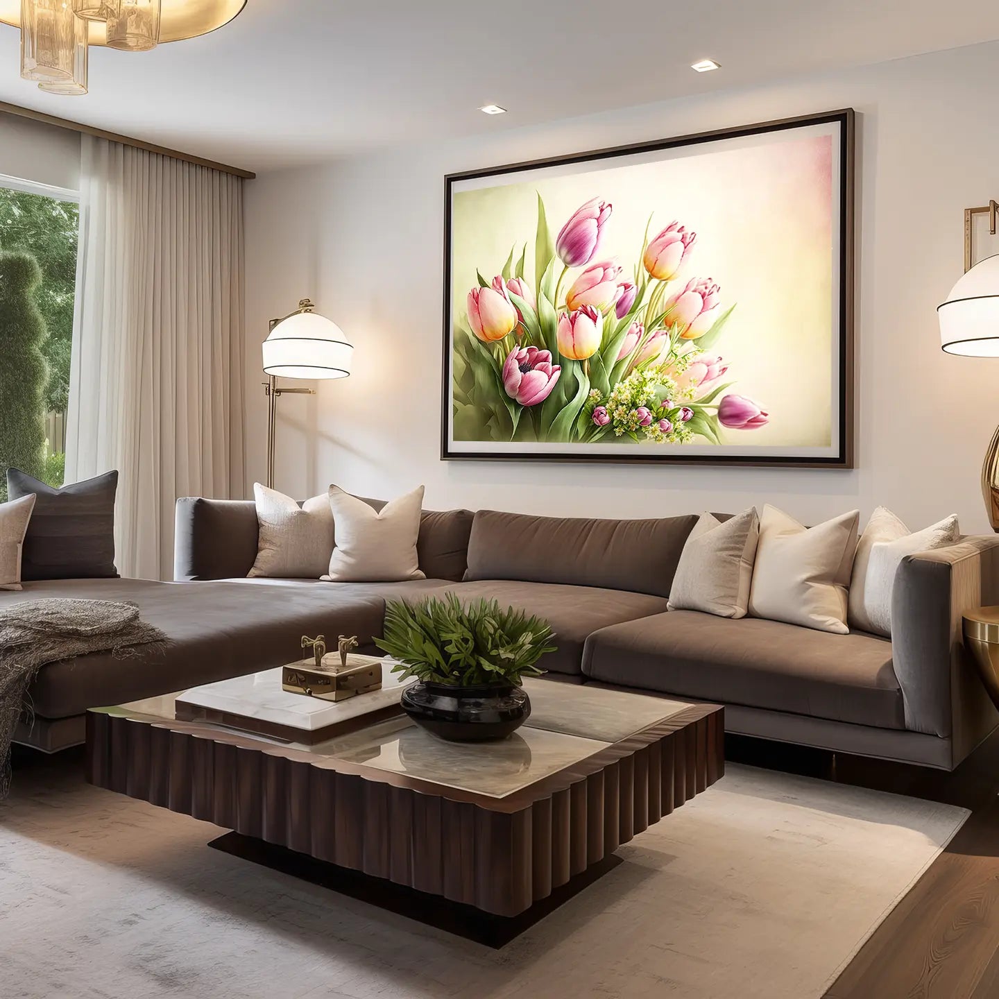 Floral Canvas Wall Art SAD594