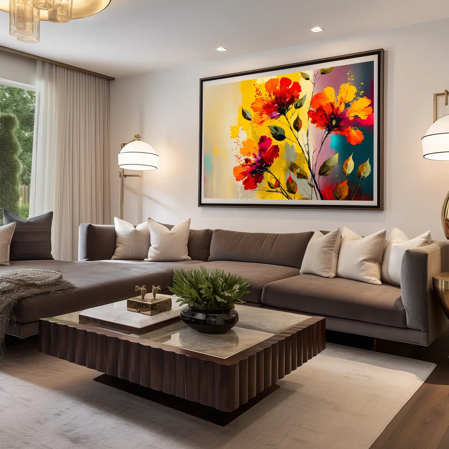 Floral Canvas Wall Art SAD693
