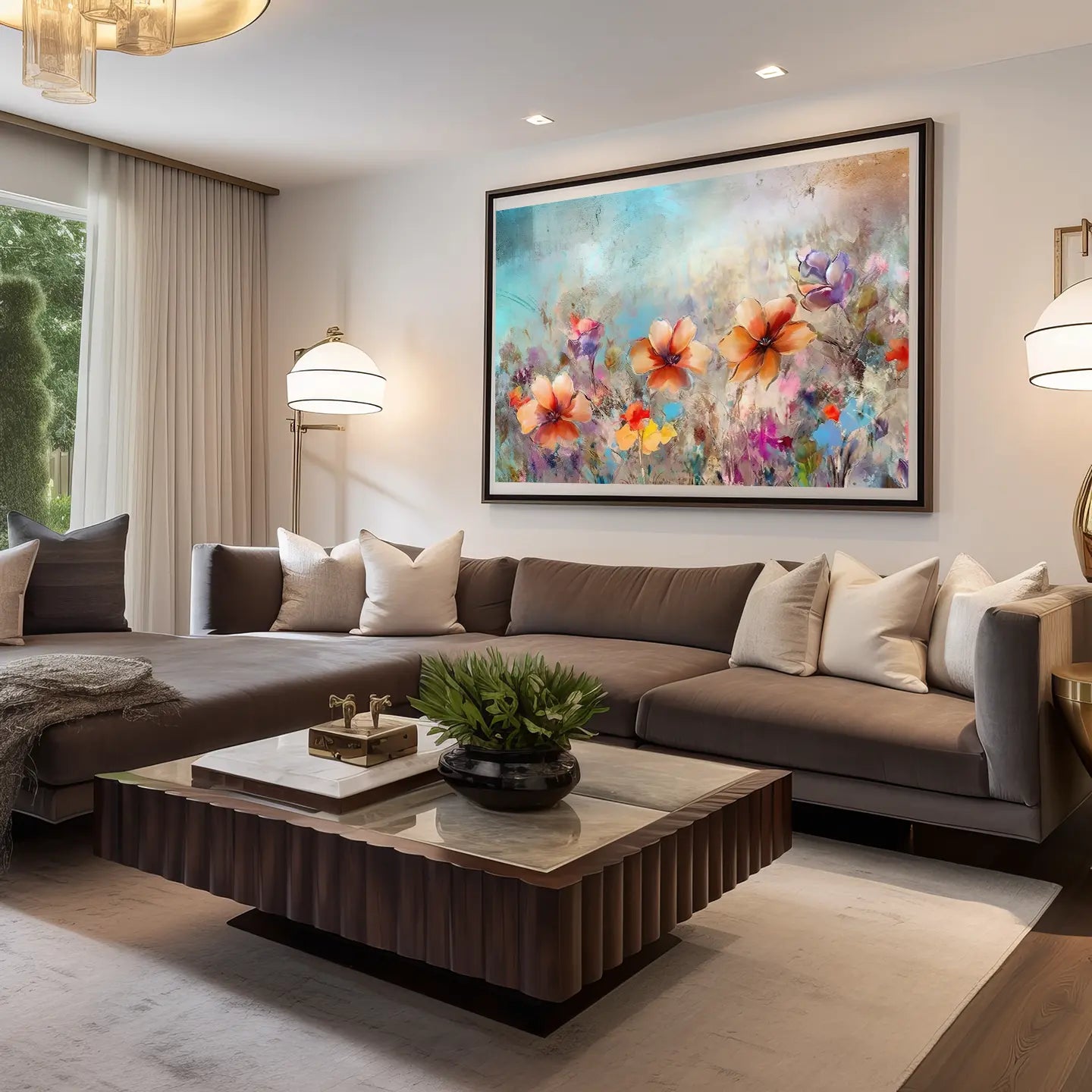 Floral Canvas Wall Art SAD589