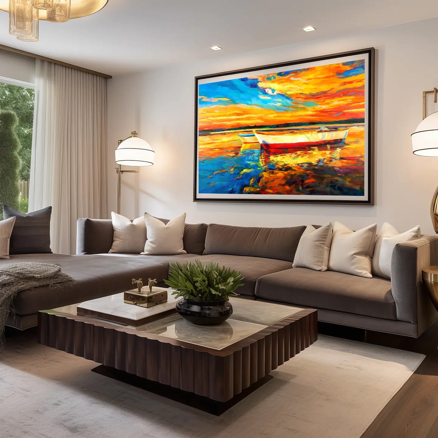 Abstract Canvas Wall Art SAD782