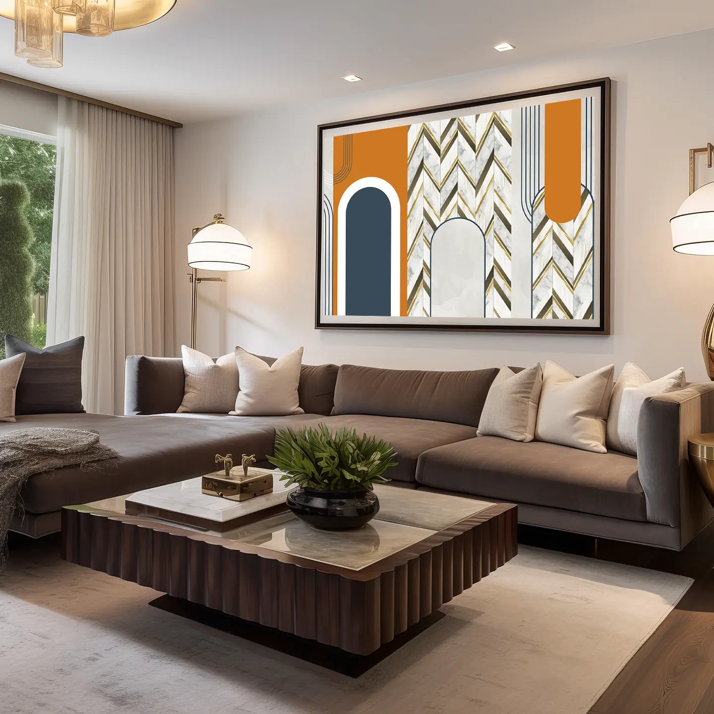Abstract Canvas Wall Art SAD587