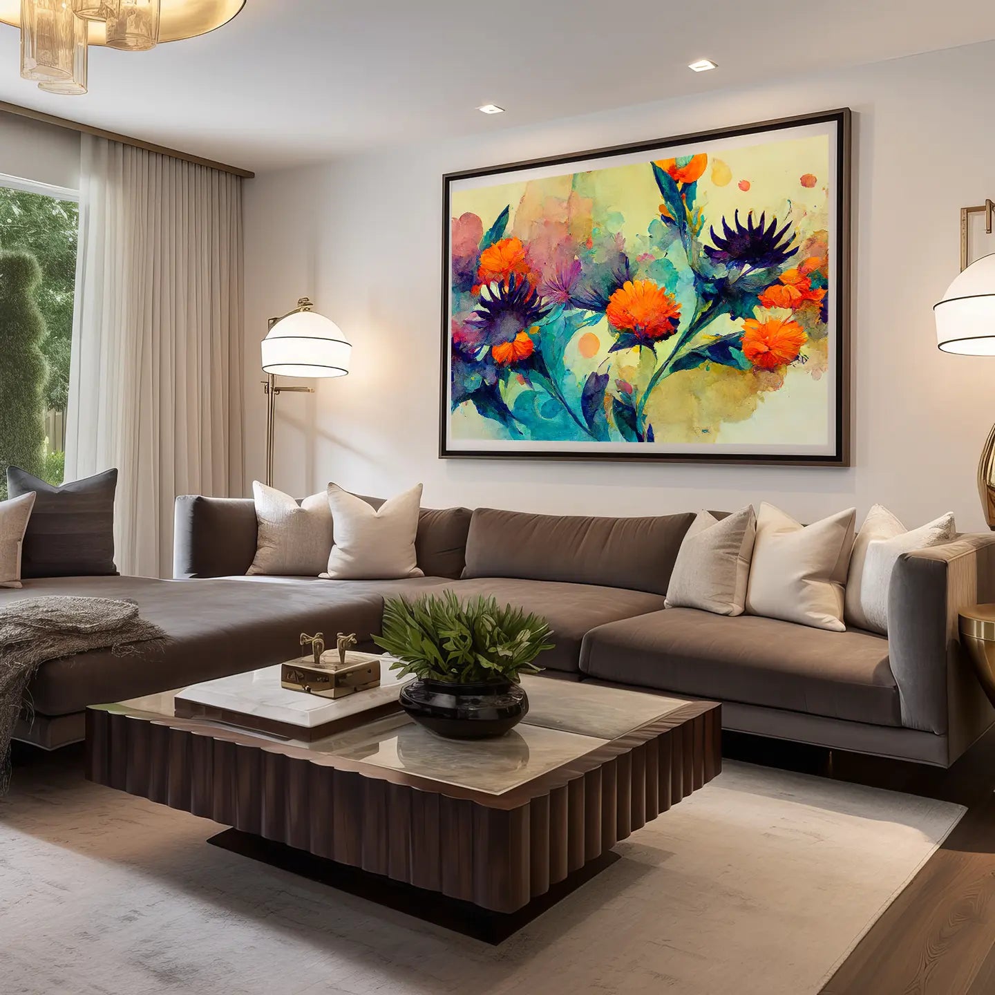 Floral Canvas Wall Art SAD730