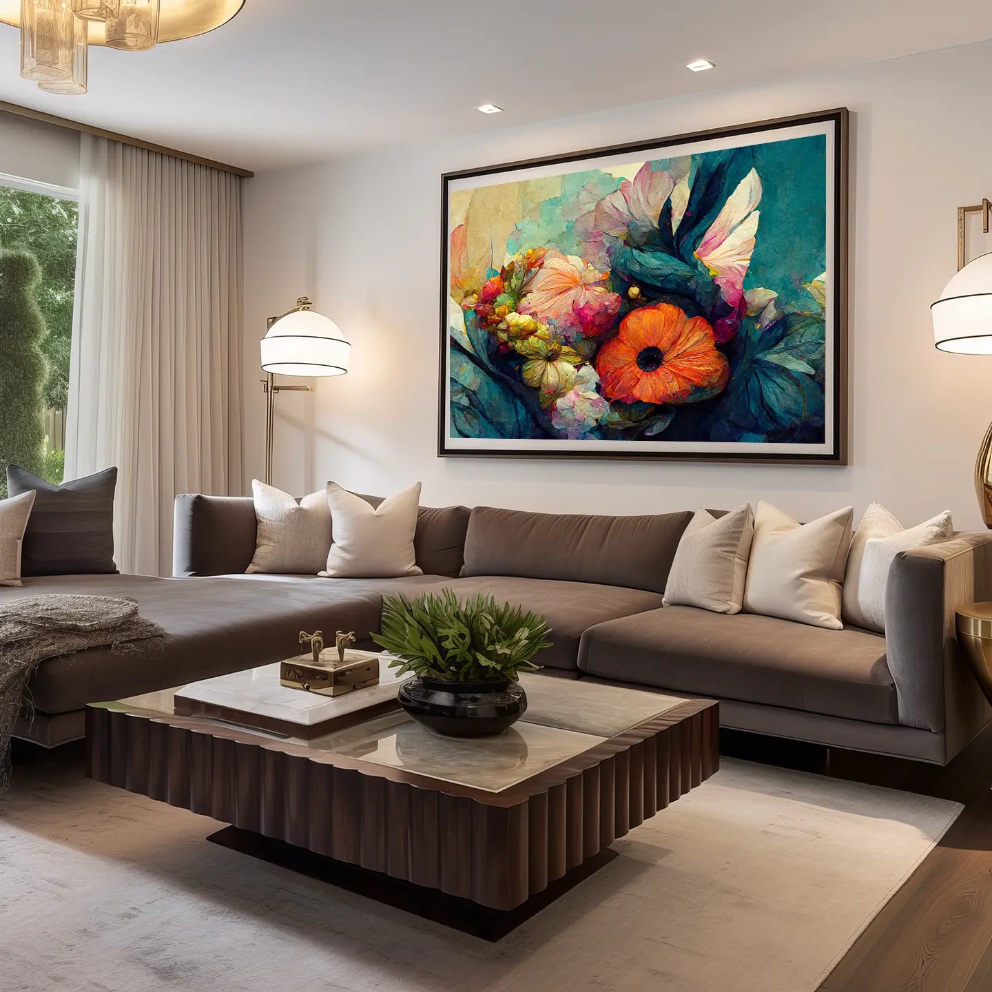 Floral Canvas Wall Art SAD685