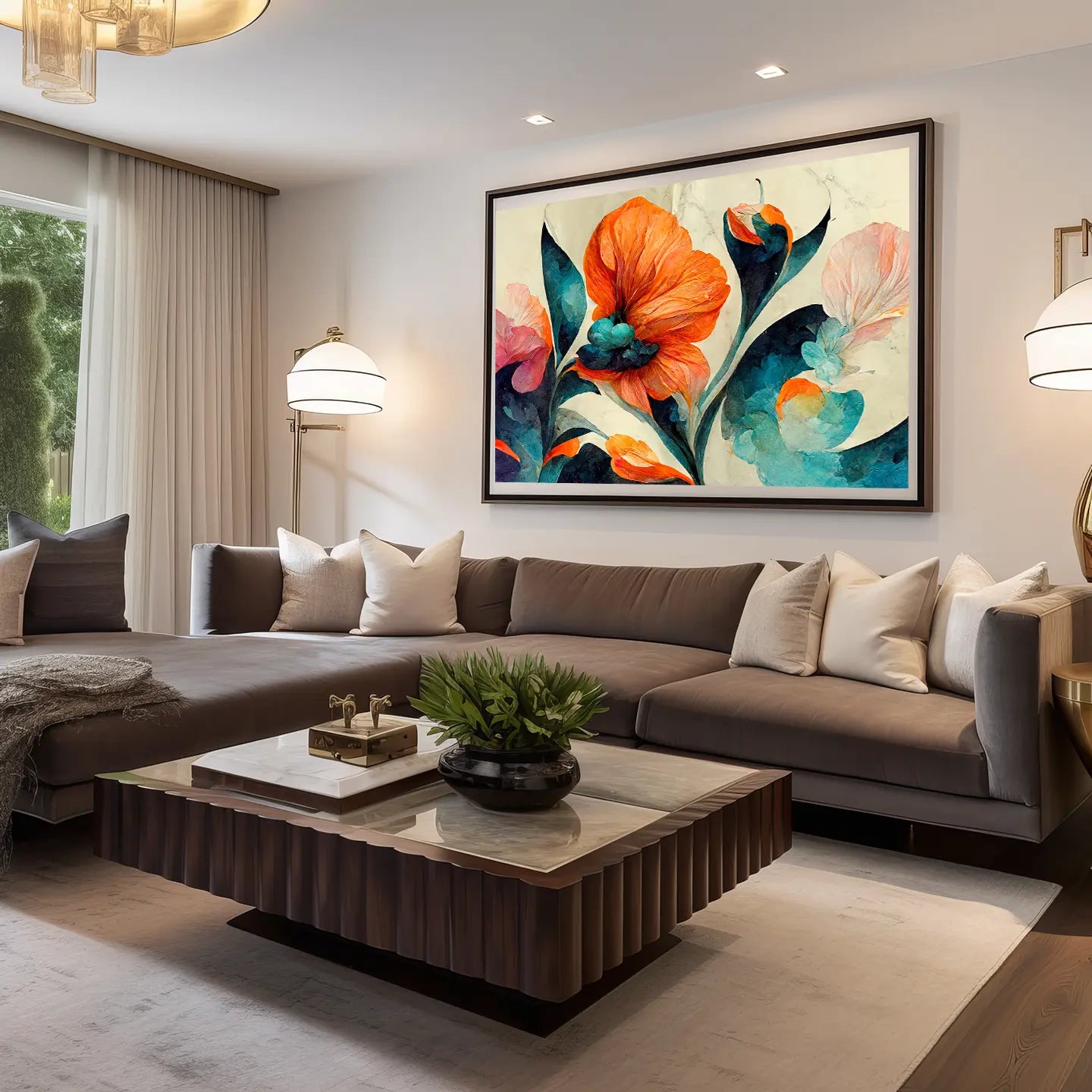Floral Canvas Wall Art SAD706