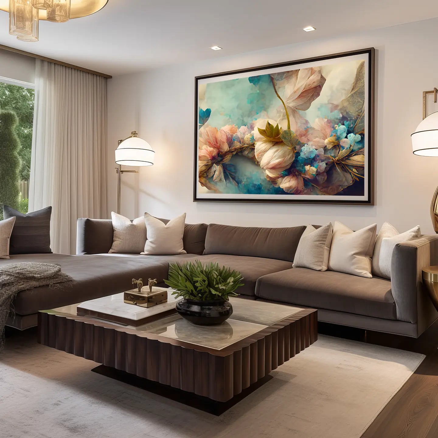 Floral Canvas Wall Art SAD578