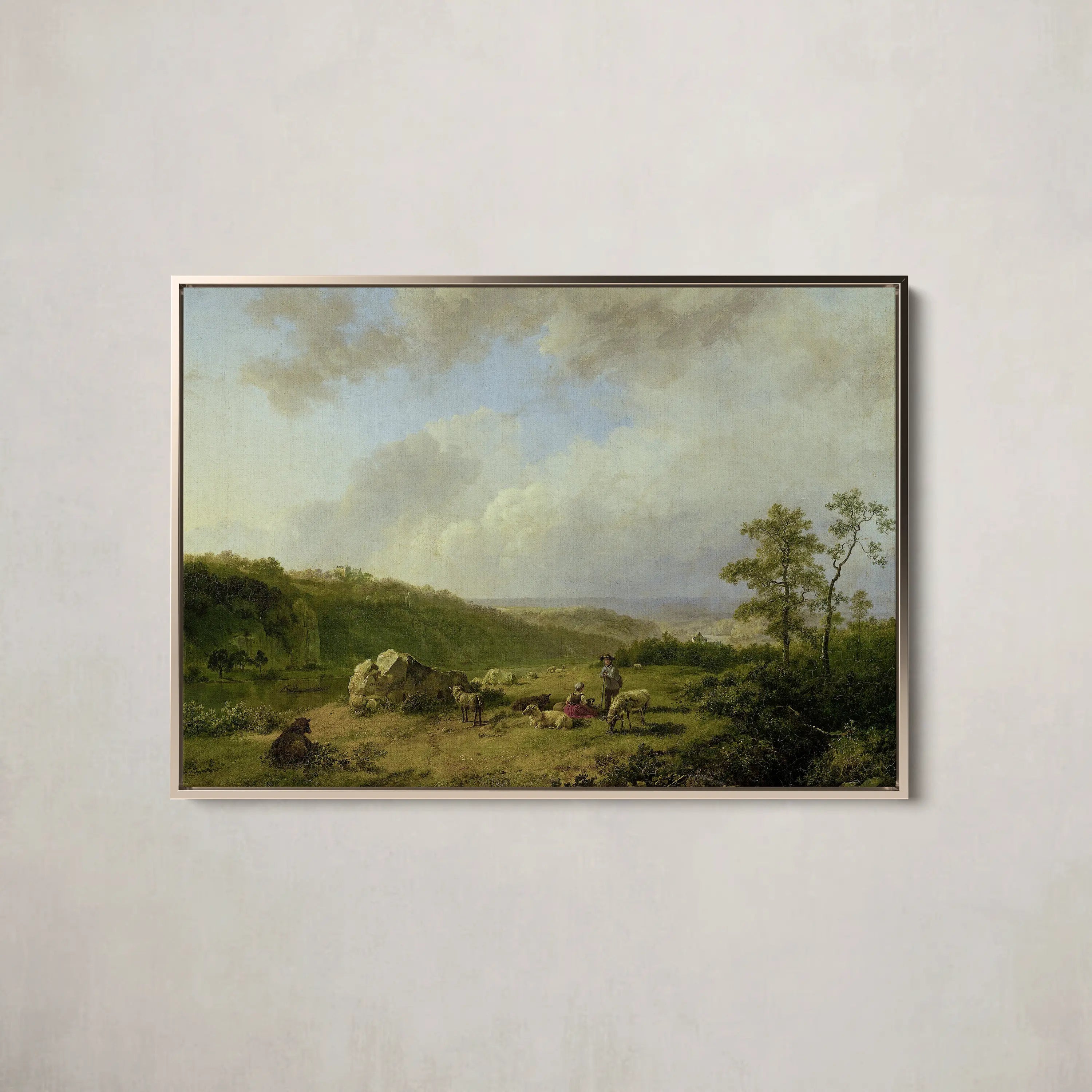 Landscape with a Rainstorm Threatening (1825 - 1829) by Barend Cornelis Koekkoek