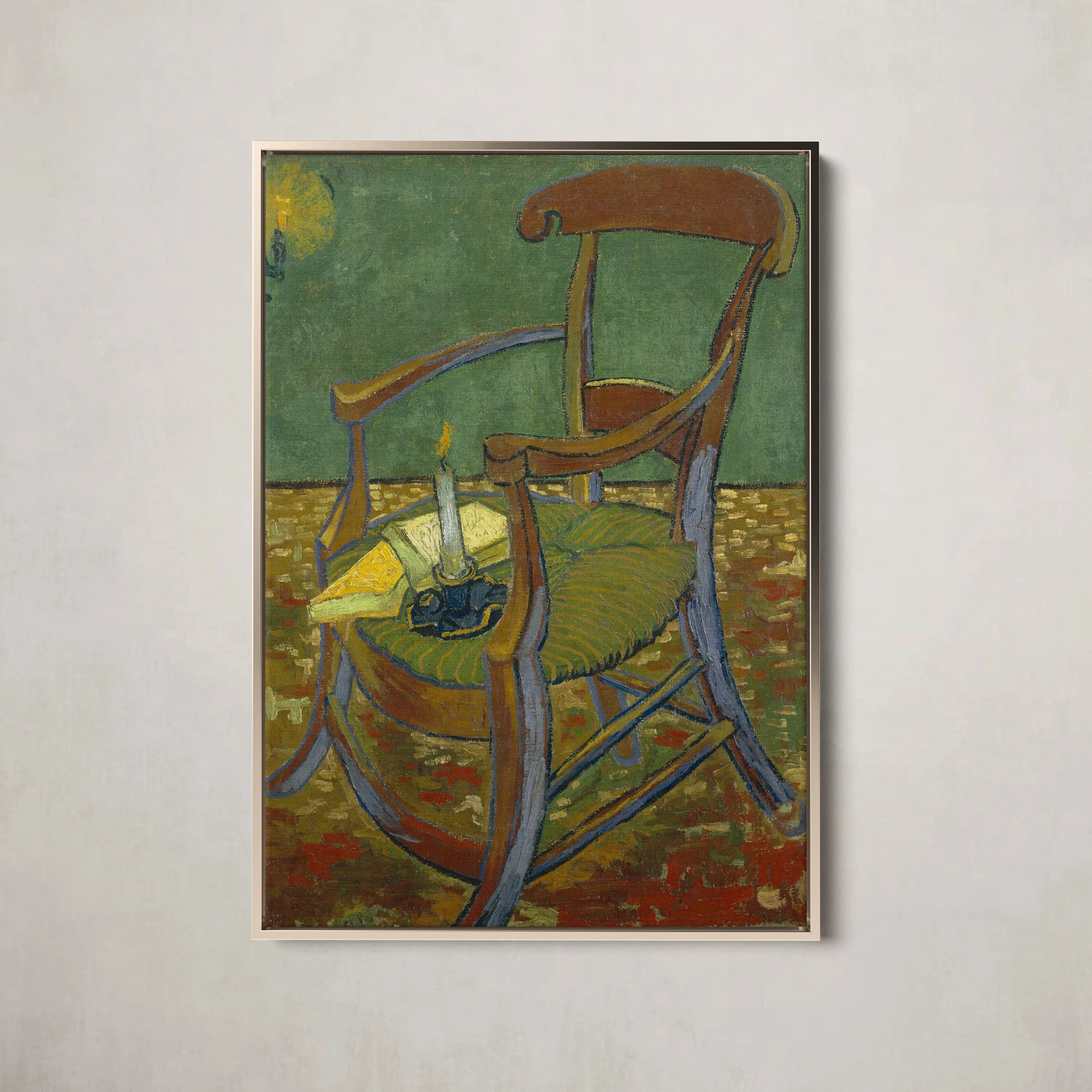 Gauguin’s Chair (1888) by Vincent van Gogh