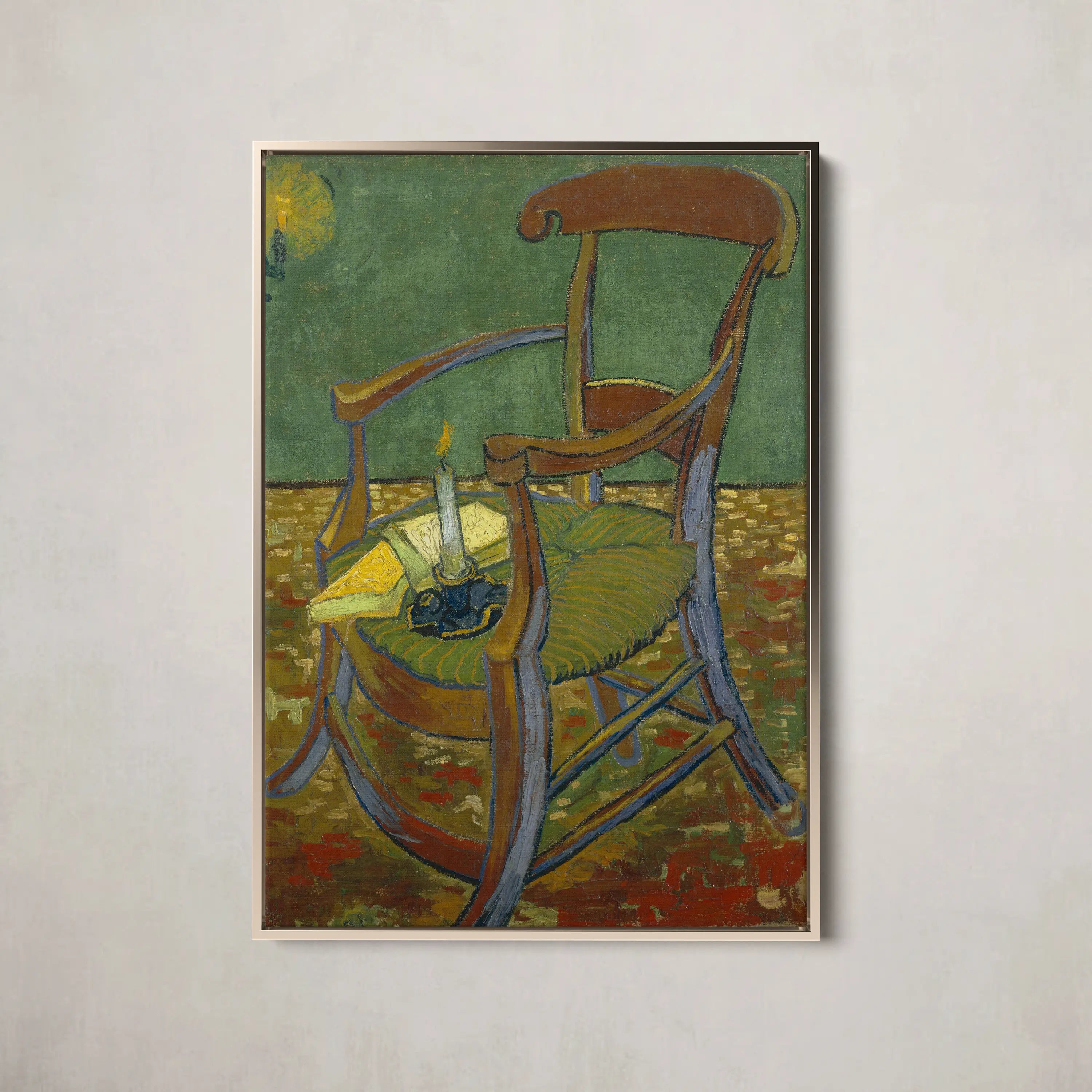 Gauguin’s Chair (1888) by Vincent van Gogh