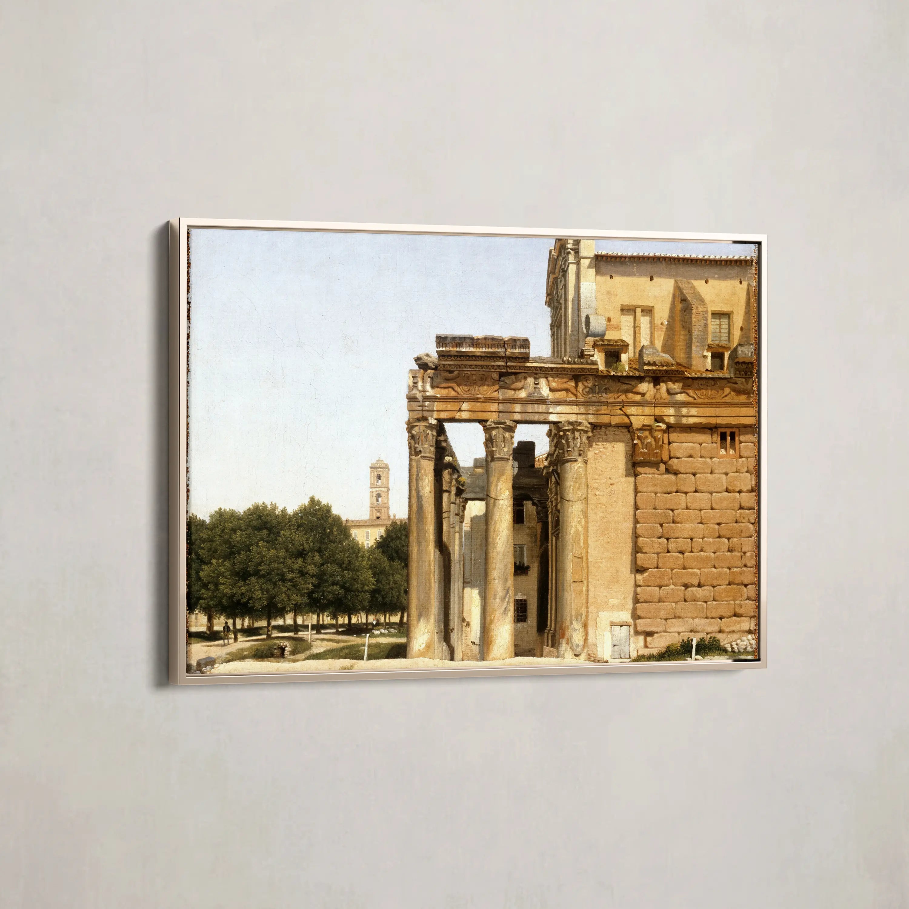 View of the Via Sacra, Rome (1814) by Christoffer Wilhelm Eckersberg