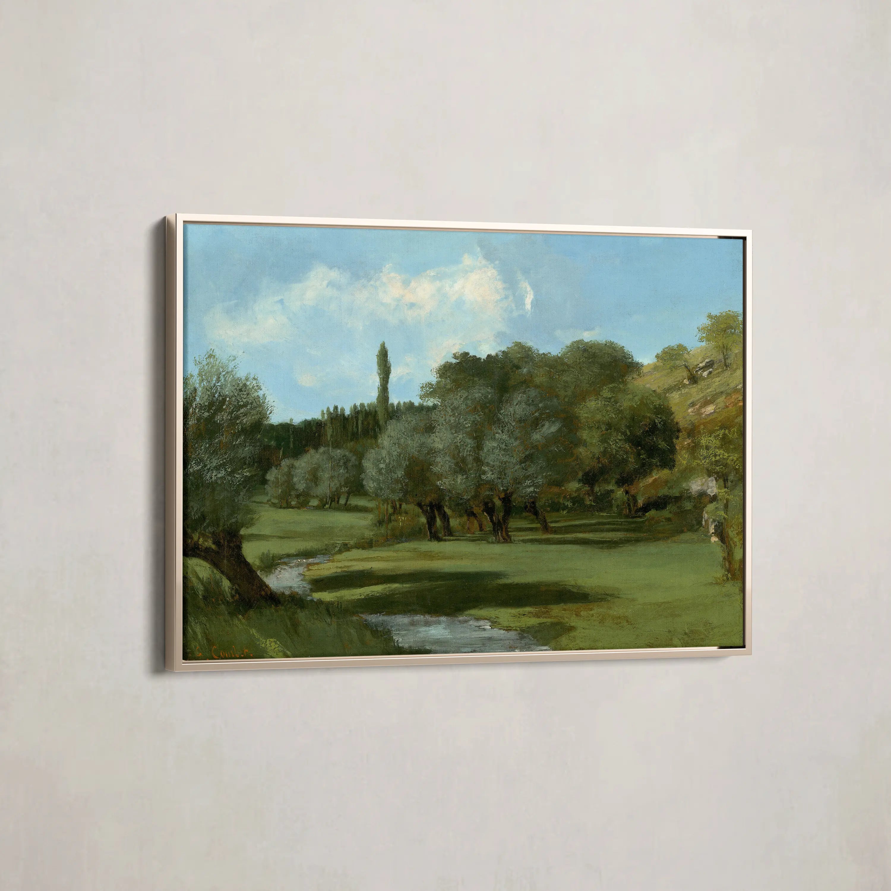 La Bretonnerie in the Department of Indre (1856) by Gustave Courbet