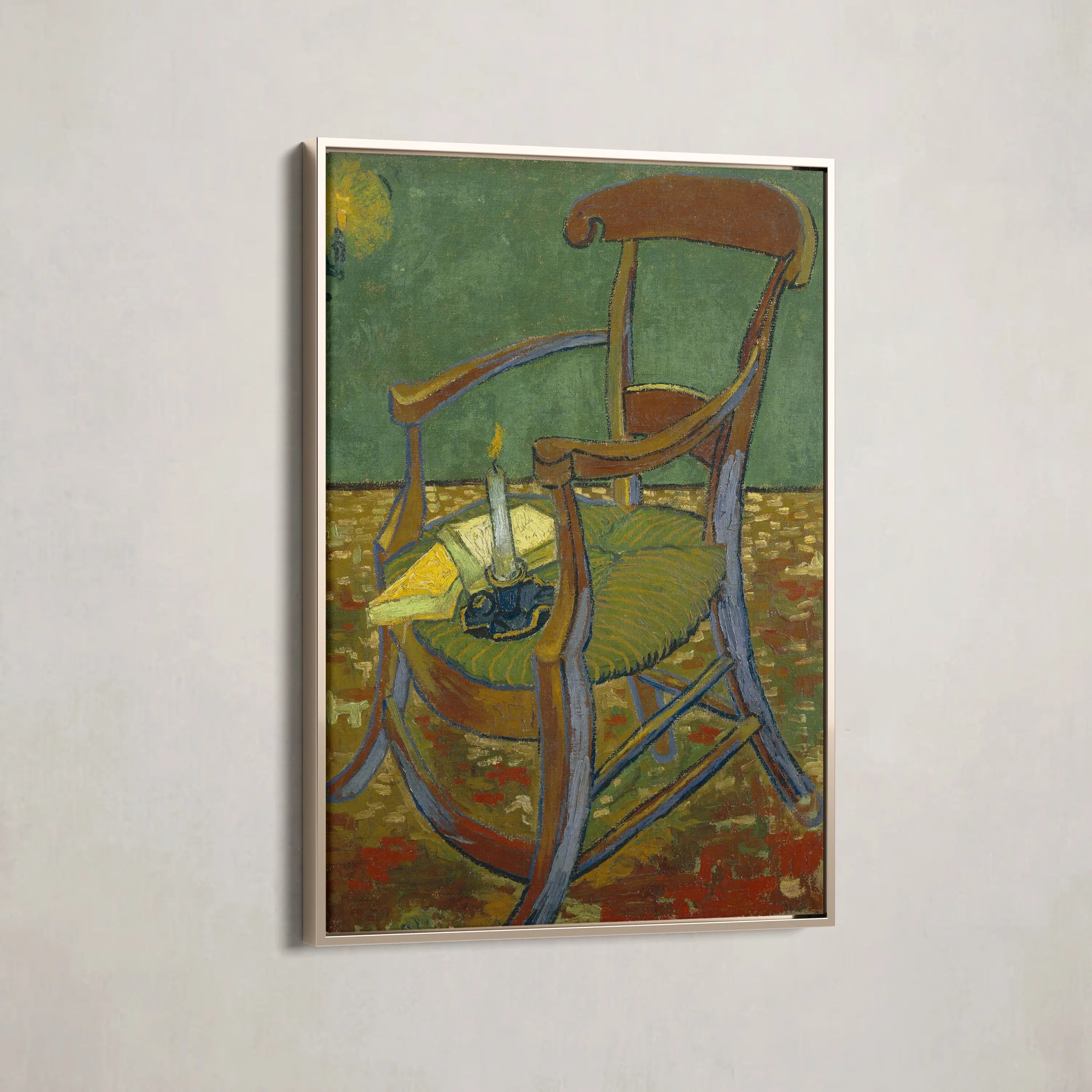 Gauguin’s Chair (1888) by Vincent van Gogh