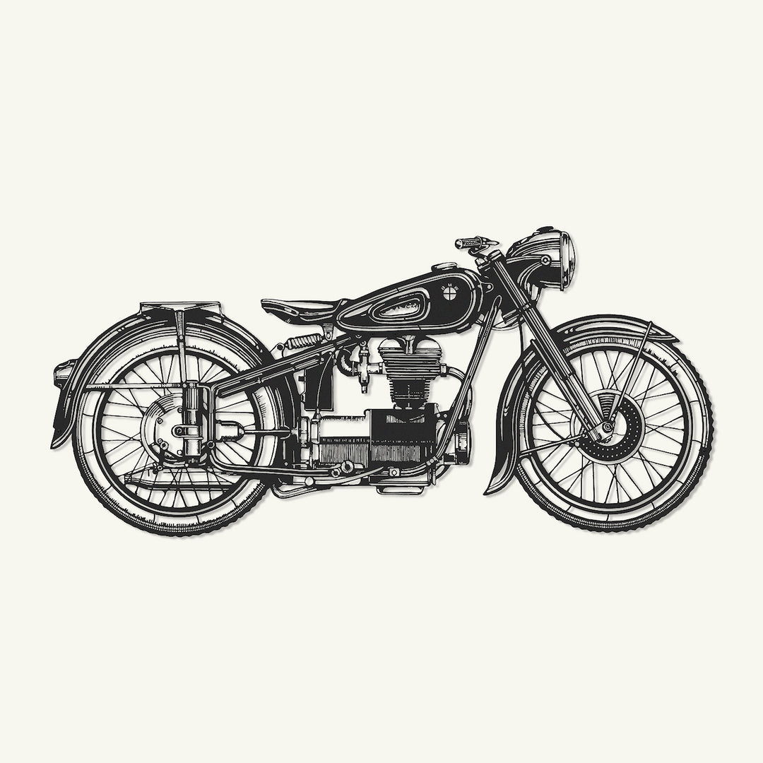 Cafe Racer Metal Wall Art