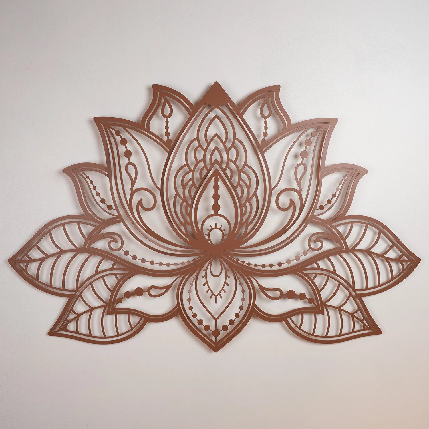 3D Lotus Mandala Metal Wall Art